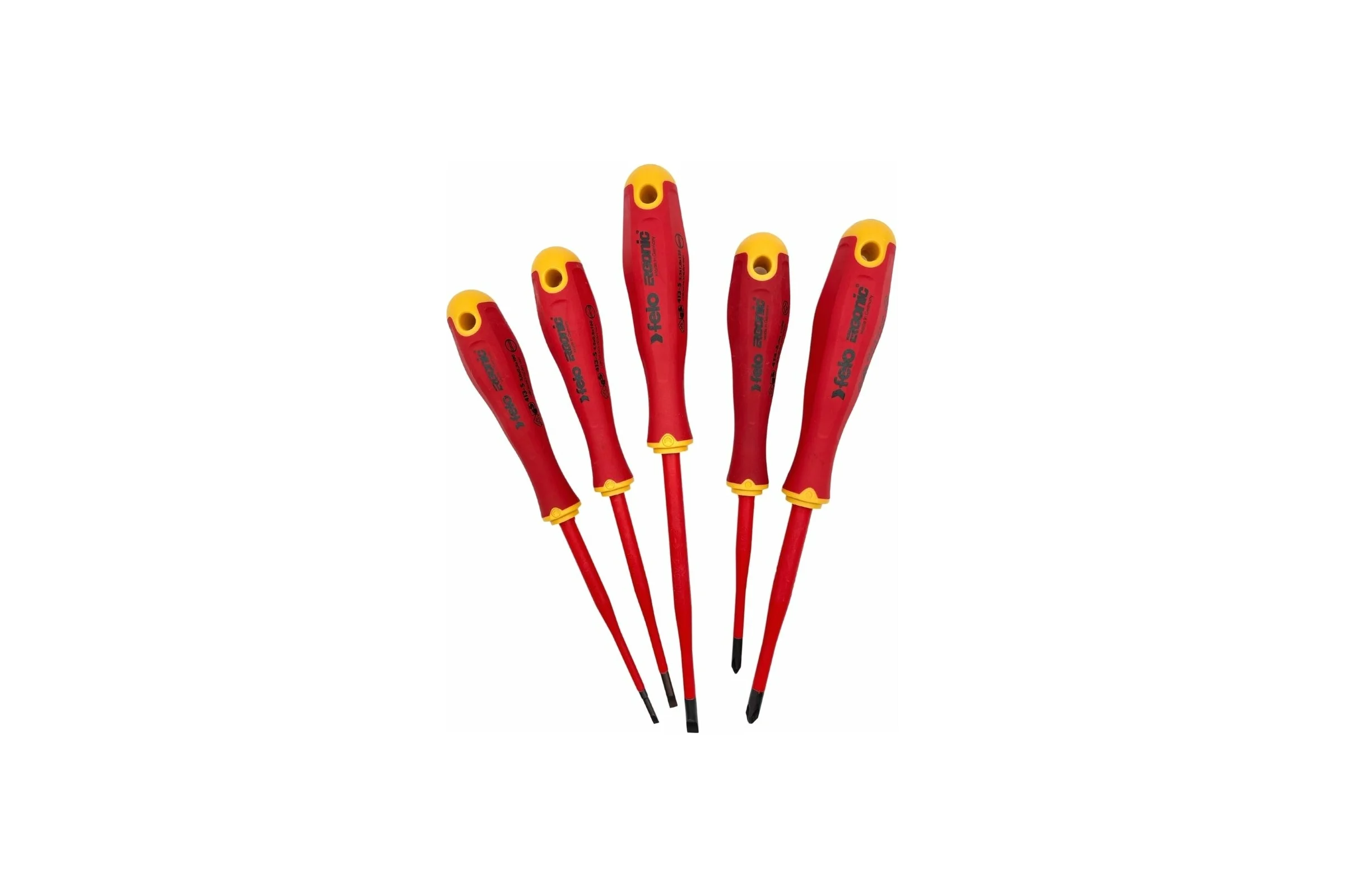 Набор диэлектрических отверток Felo SL/PH E-Slim Ergonic, 5 шт + открывашка 41386298