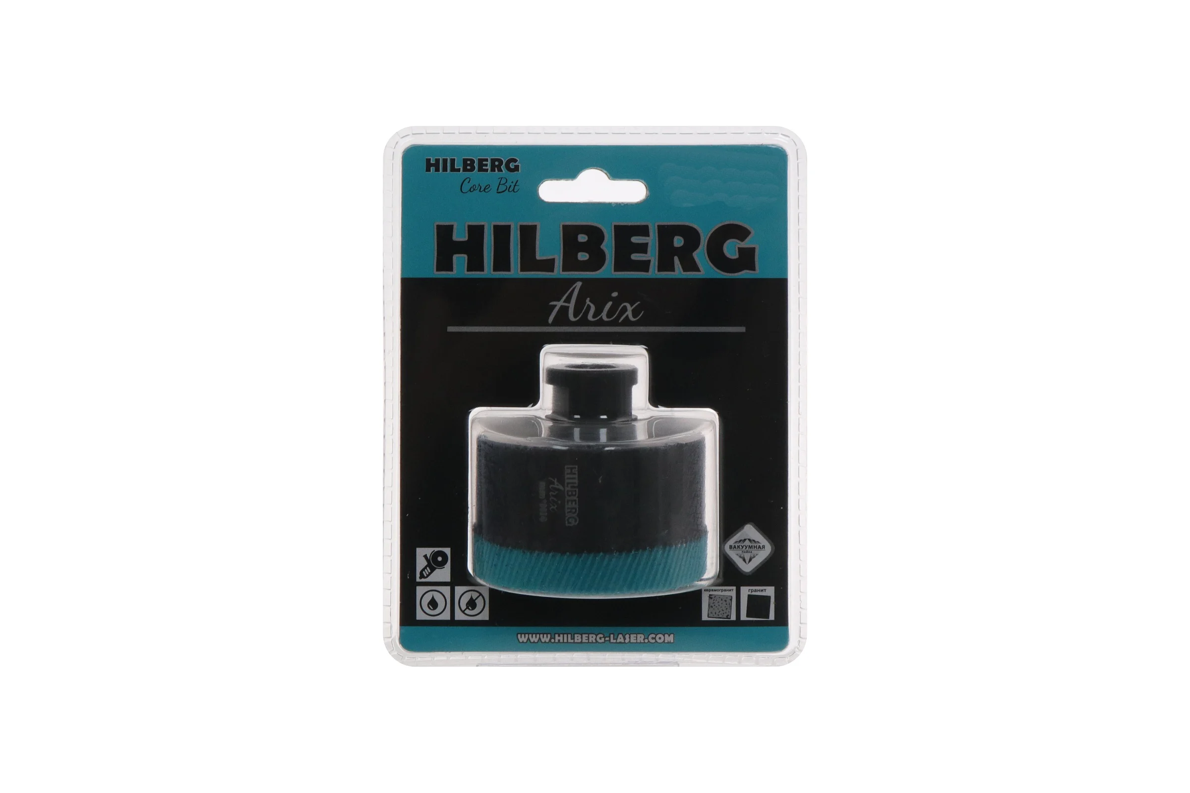 Коронка алмазная Hilberg по керамограниту 70 мм Arix M14 HRX870