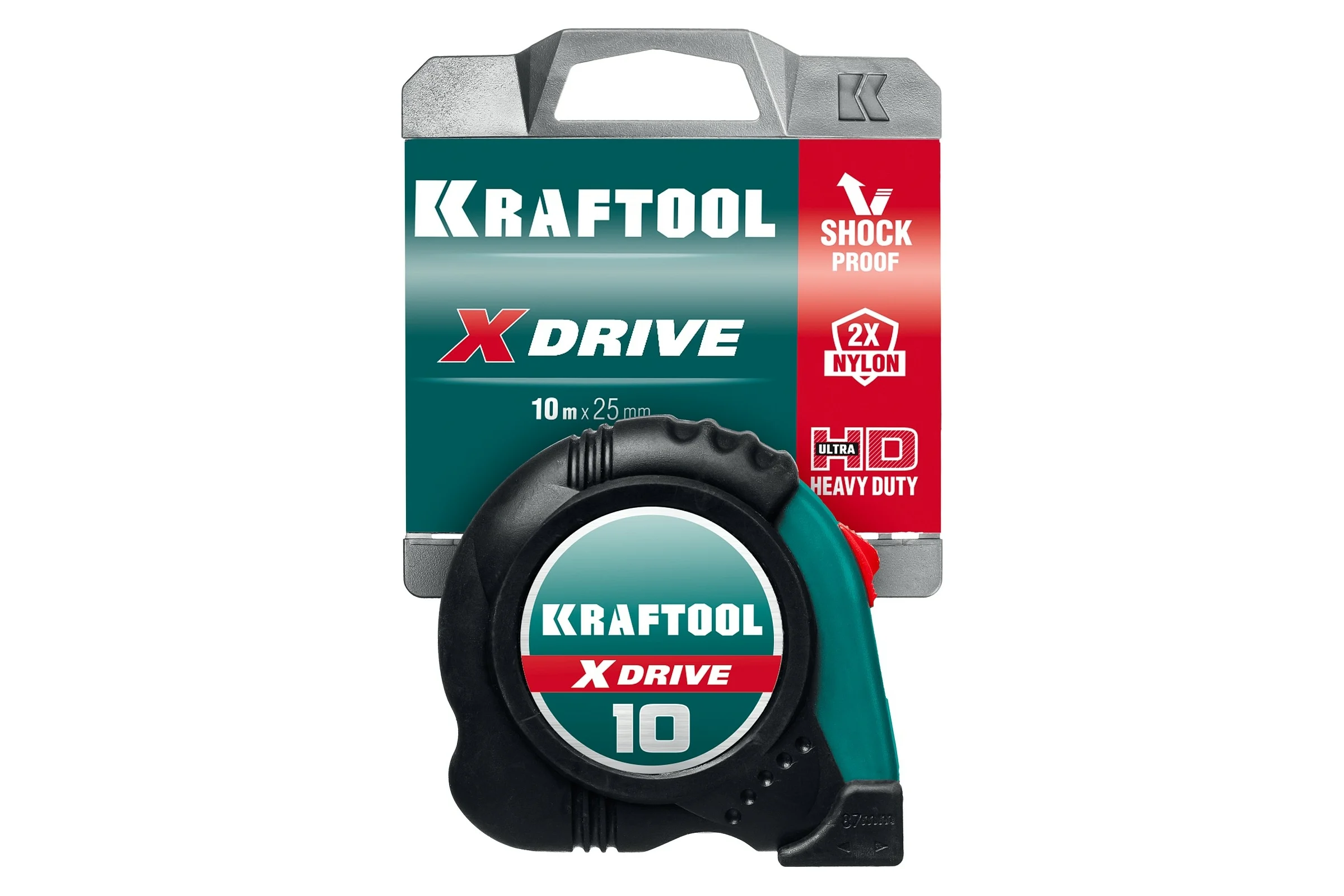Рулетка KRAFTOOL X-Drive 10м х 25мм 34122-10