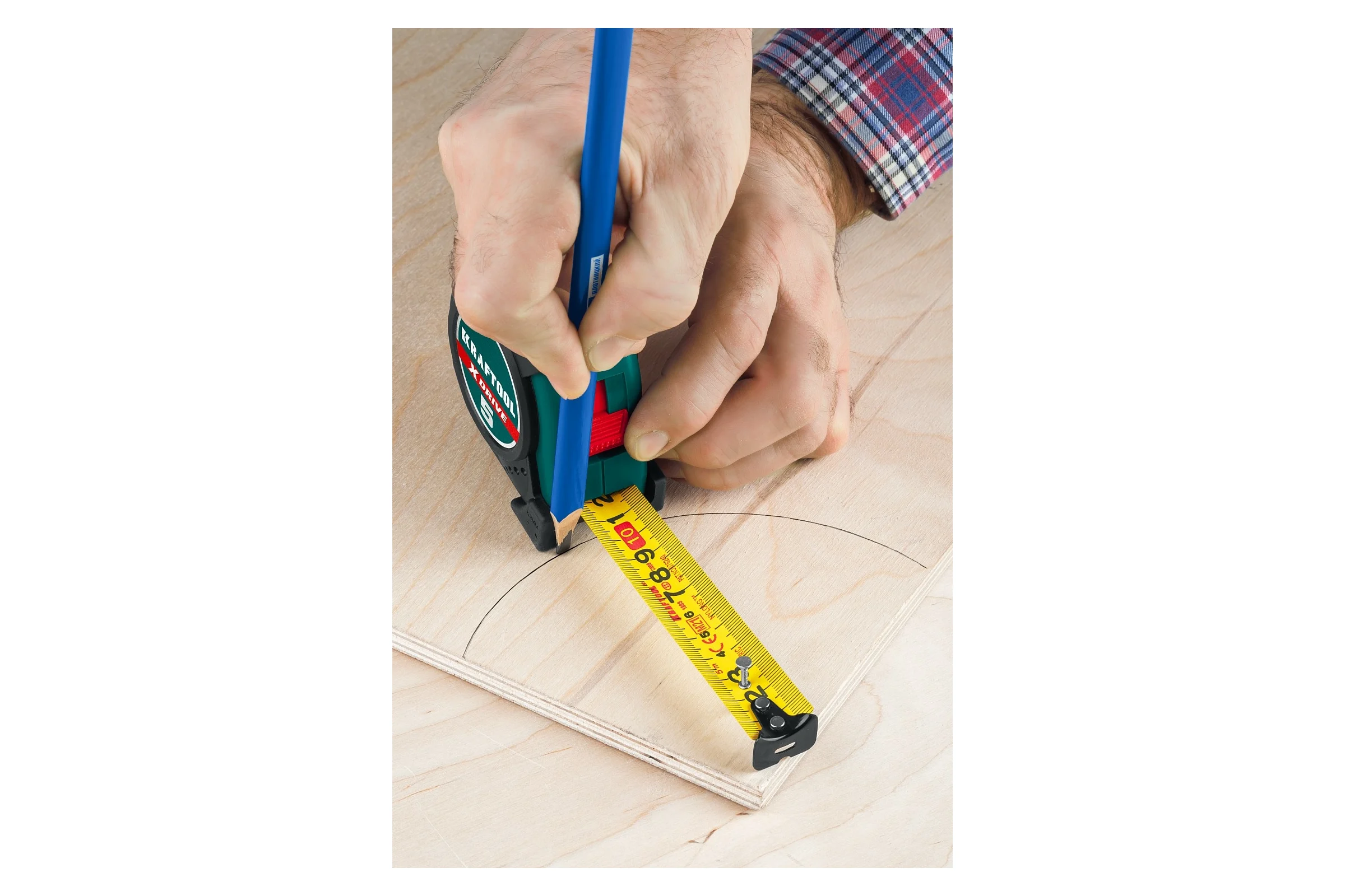 Рулетка KRAFTOOL X-Drive 3м/19мм с ударостойким обрезиненным корпусом 34122-03-19_z02