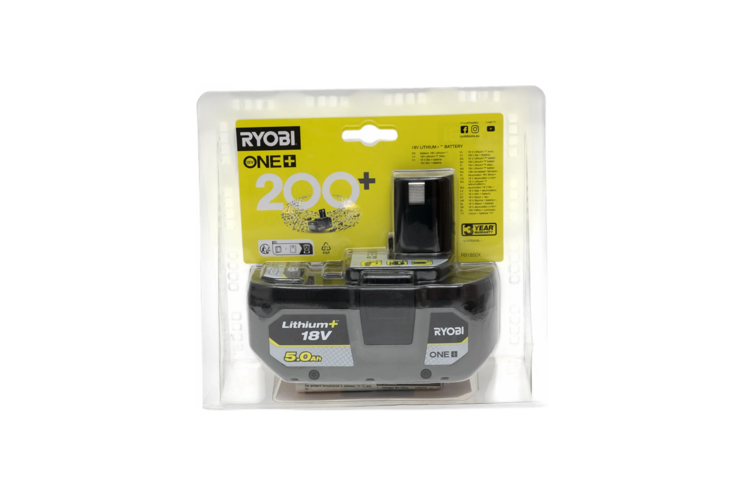 Аккумулятор RB1850X (5 Ач; 18В) Ryobi 5133005287
