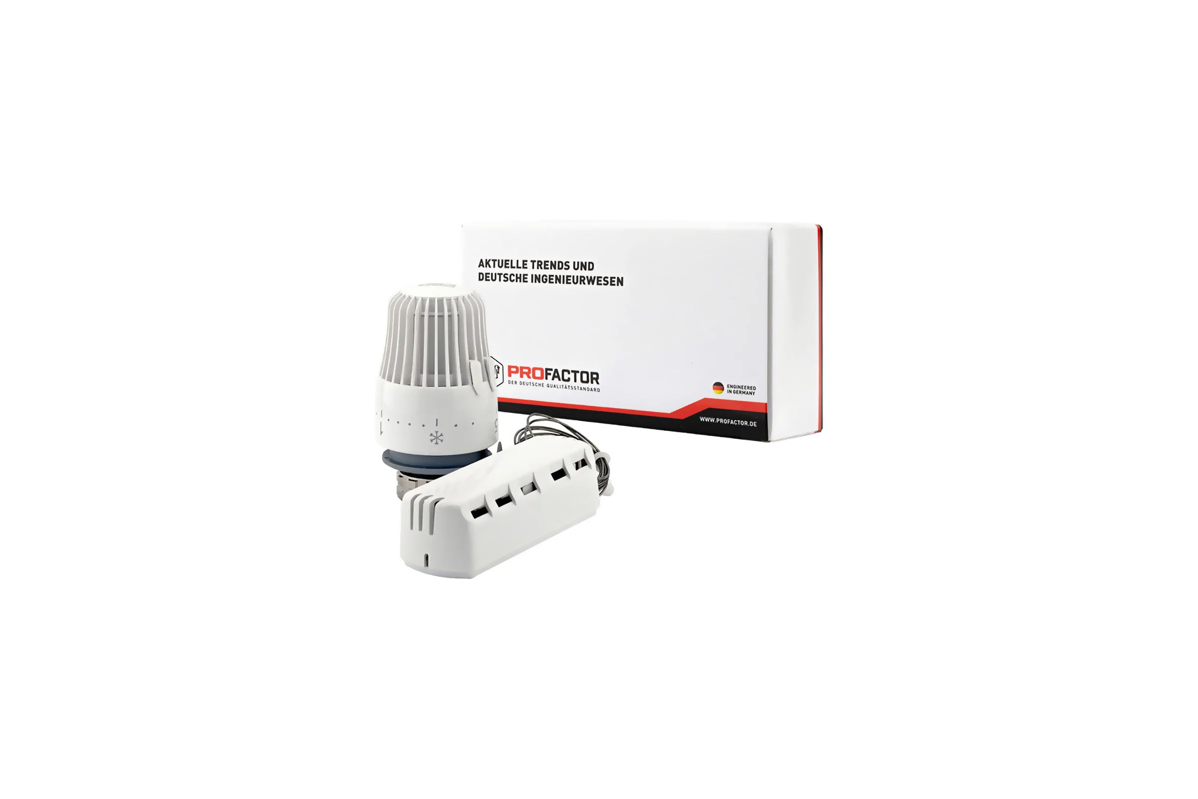 Термостатическая головка PROFACTOR с выносным датчиком, 6–28С PF RVT 663