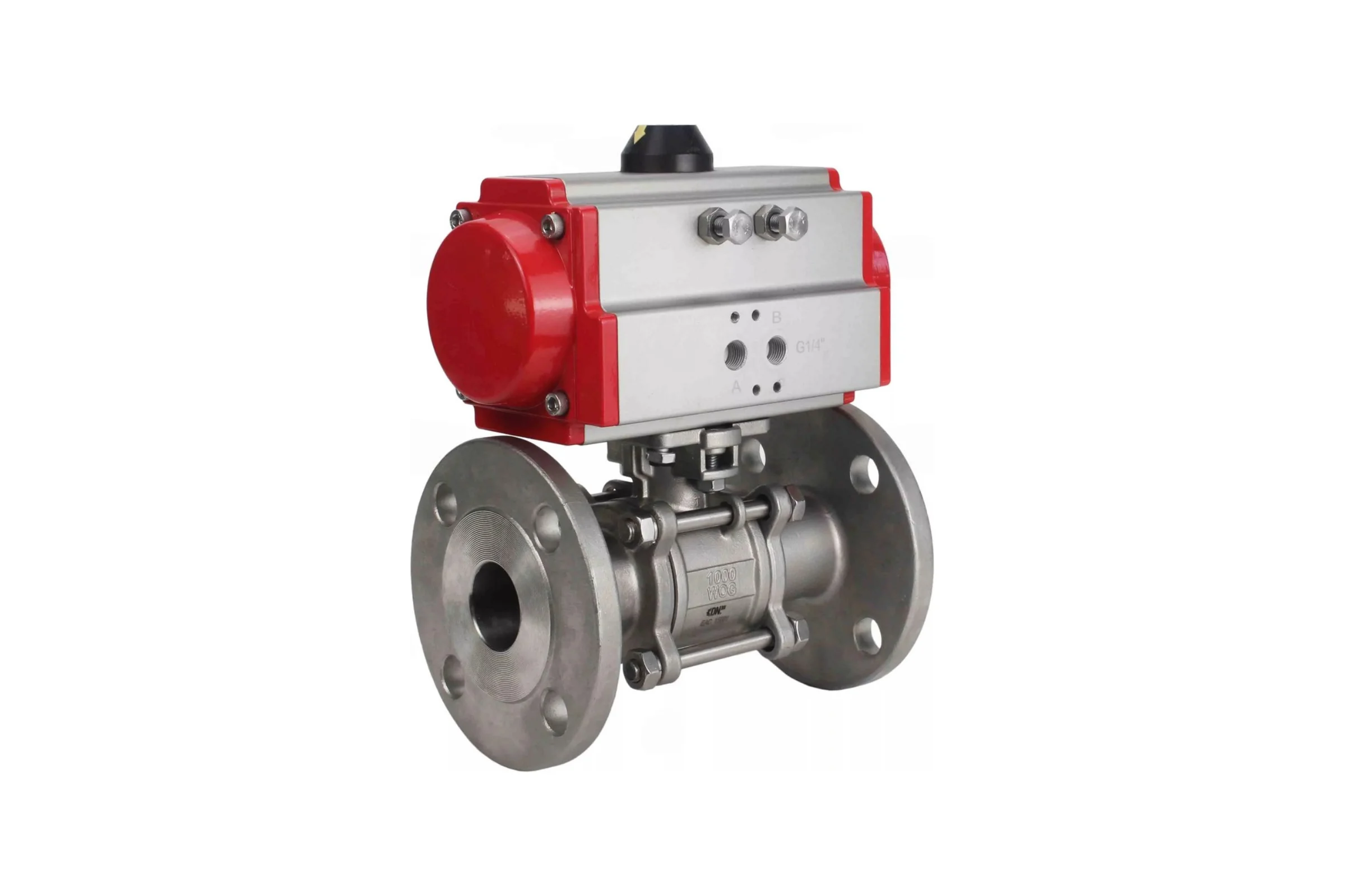 Кран шаровой DN.ru КШФПТ 304.180 Ду50 Ру40 пневмопривод SA-083 D160-72590