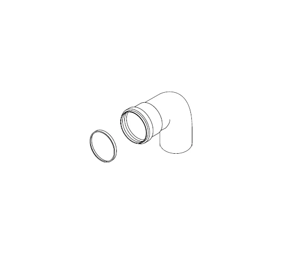 Колено (80 мм; 90 град.) Protherm 0020088233
