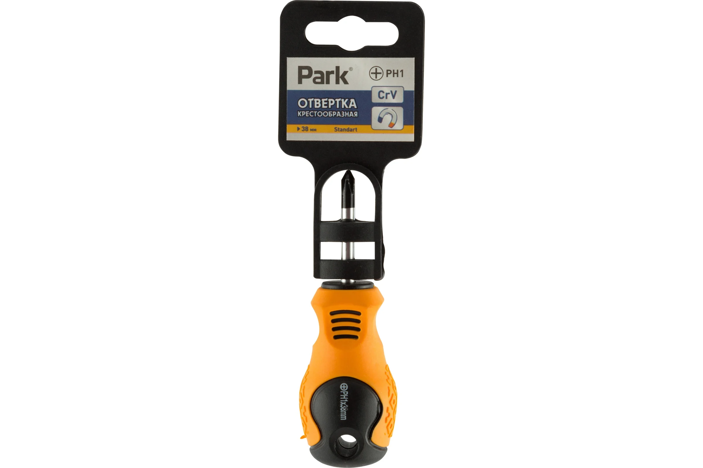 Отвертка PARK PH1х38 мм двухкомпонентная рукоятка 008395