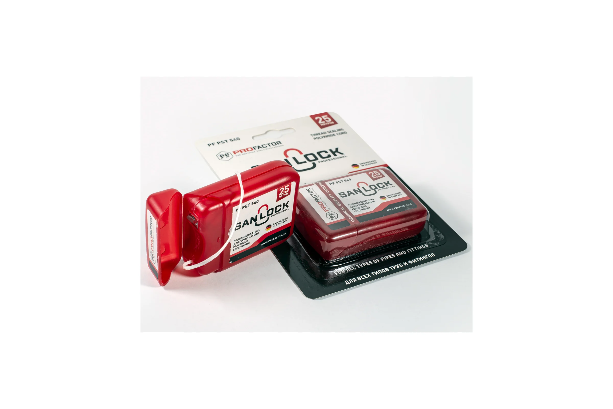 Нить для герметизации PROFACTOR PF SAN-LOCK Professional с силиконом 25м PF PST 540