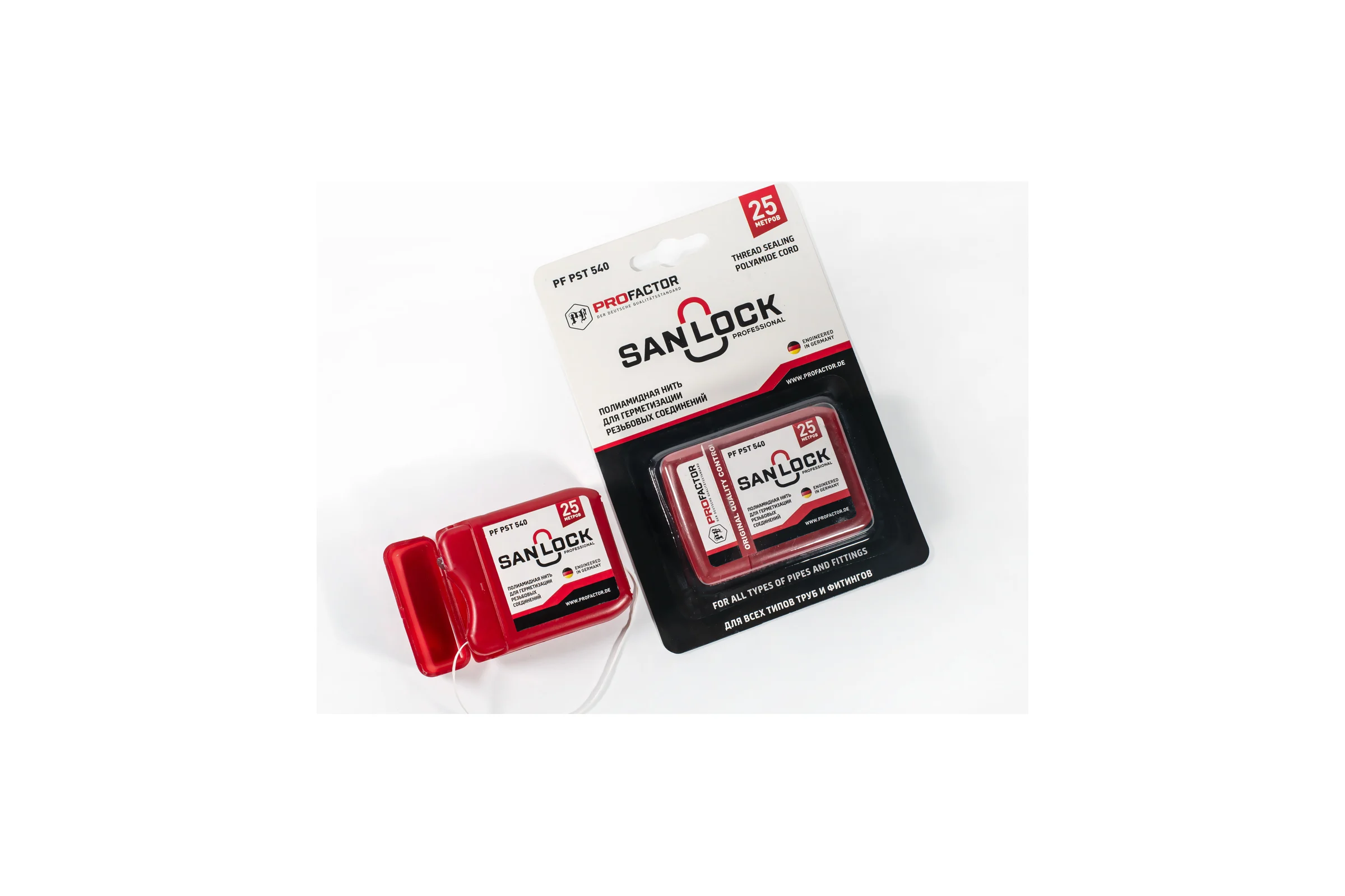 Нить для герметизации PROFACTOR PF SAN-LOCK Professional с силиконом 25м PF PST 540