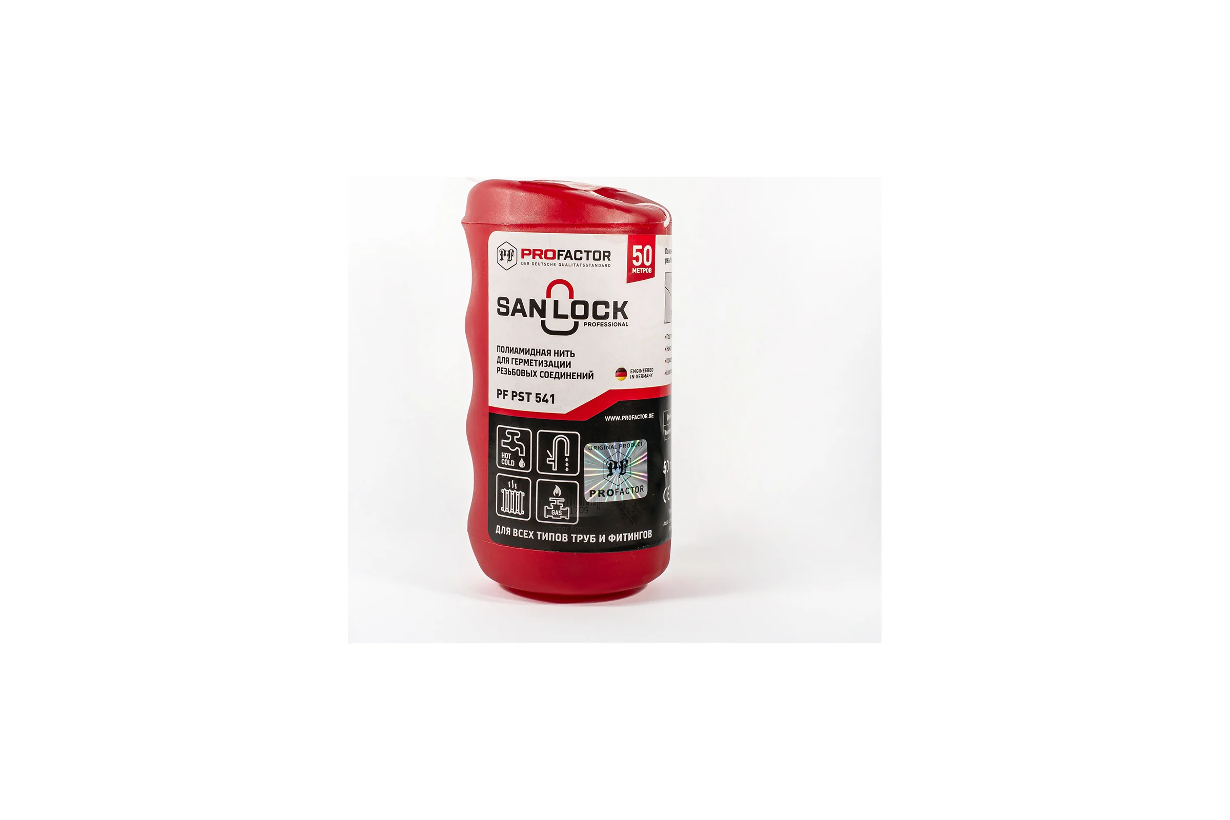 Нить для герметизации PROFACTOR PF SAN-LOCK Professional с силиконом 50 м PF PST 541