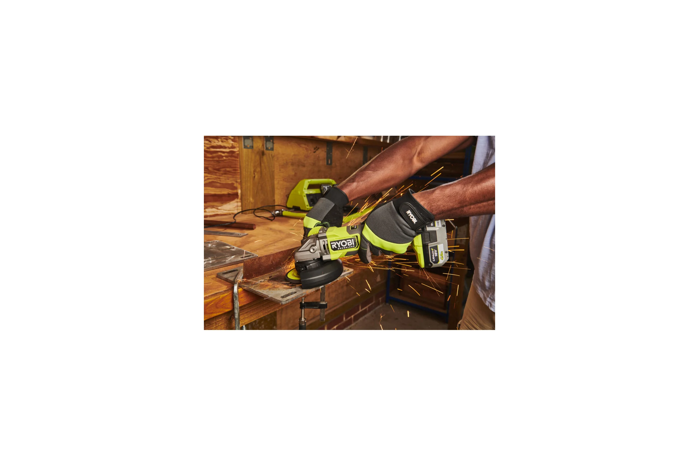 18В Углошлифмашина бесщеточная RAG18BL-0 Ryobi 5133006532