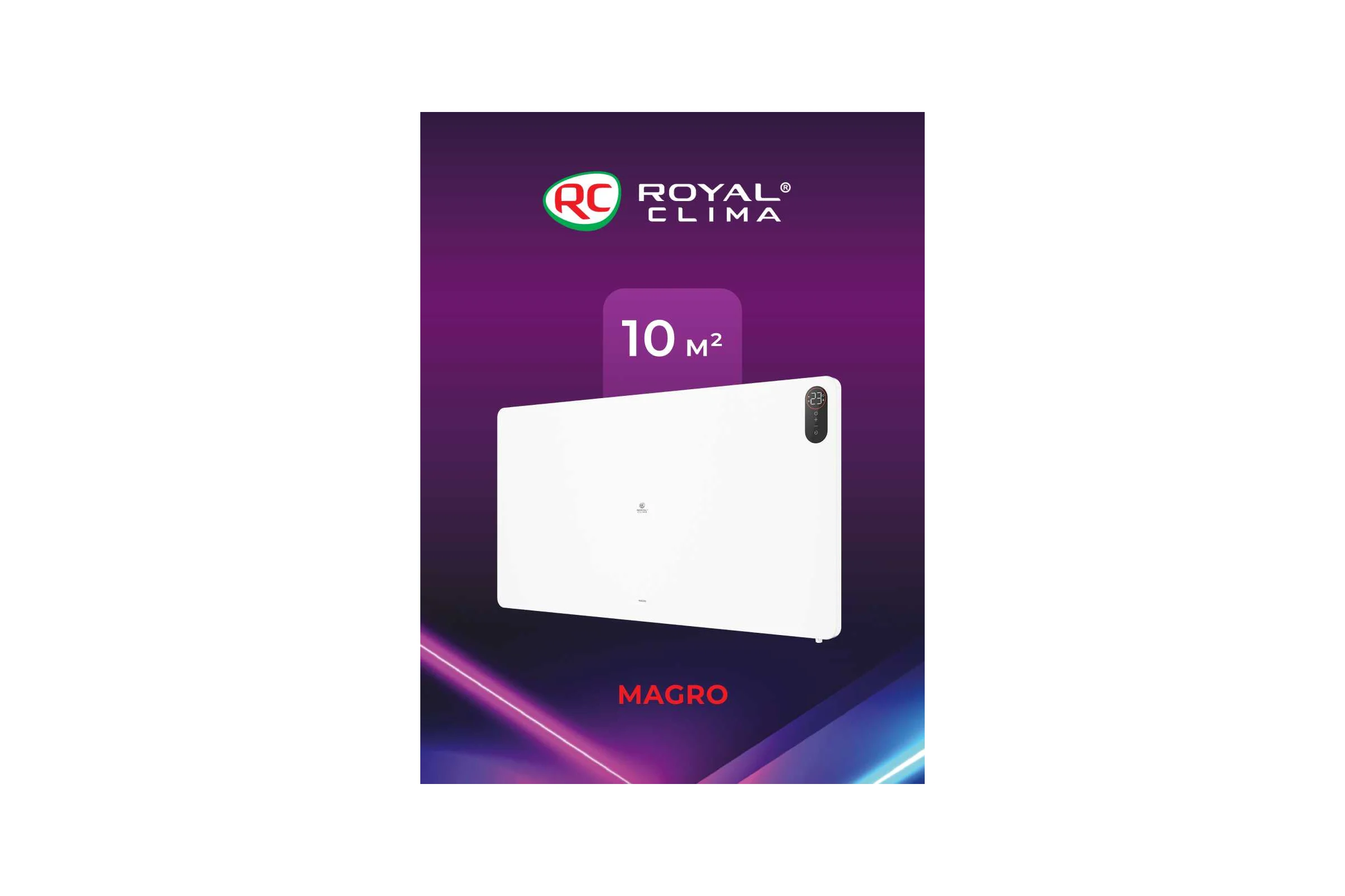 Электрический конвектор панельный Royal Clima MAGRO REC-MG750E