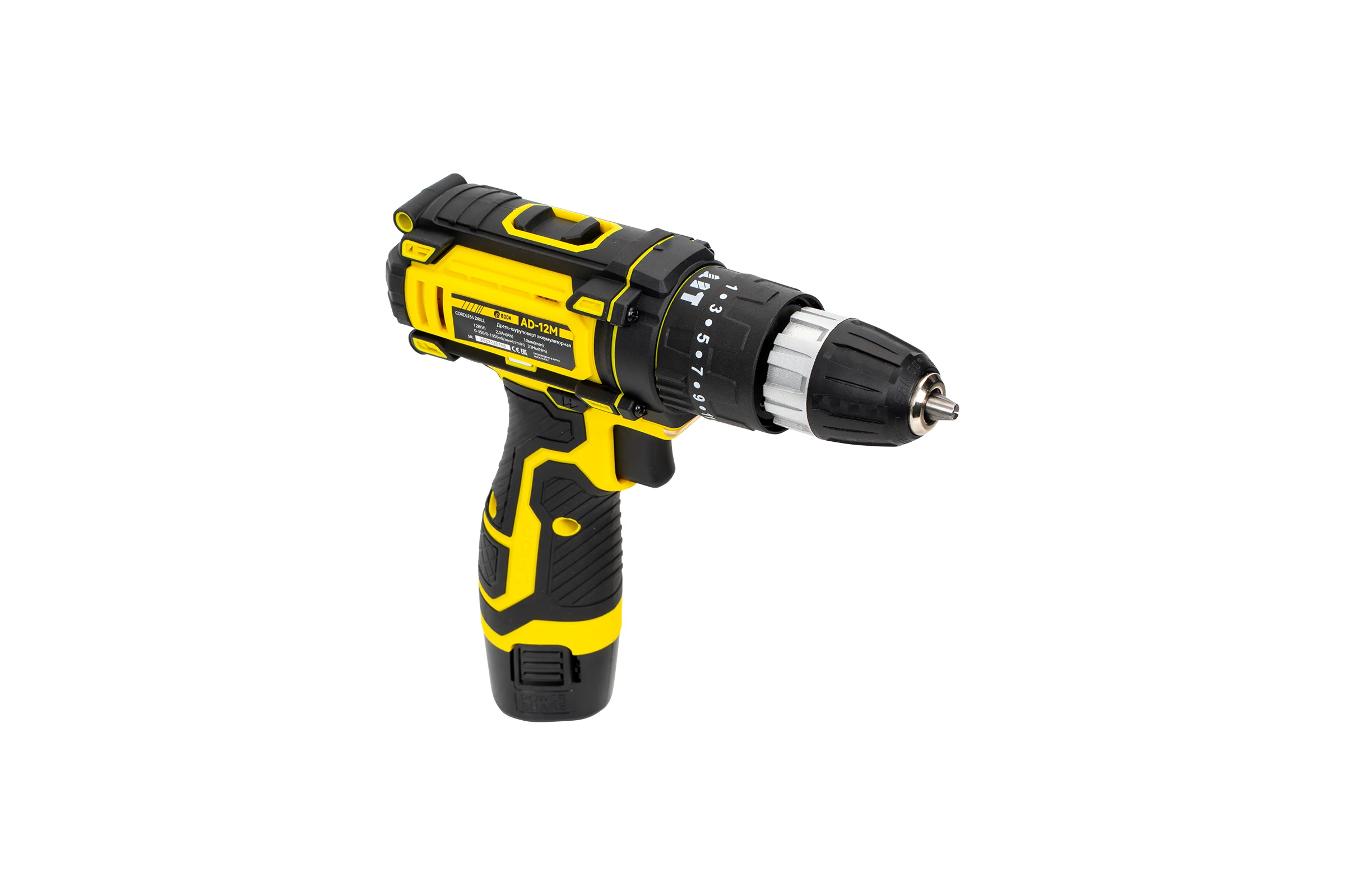 Аккумуляторная дрель (шуруповерт) Edon AD-12M (12В., 23Н.м.) 27683
