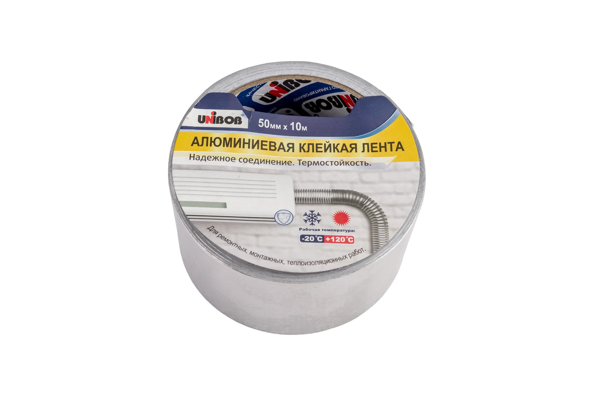 Алюминиевая клейкая лента Unibob 50 мм х 10 м 211749