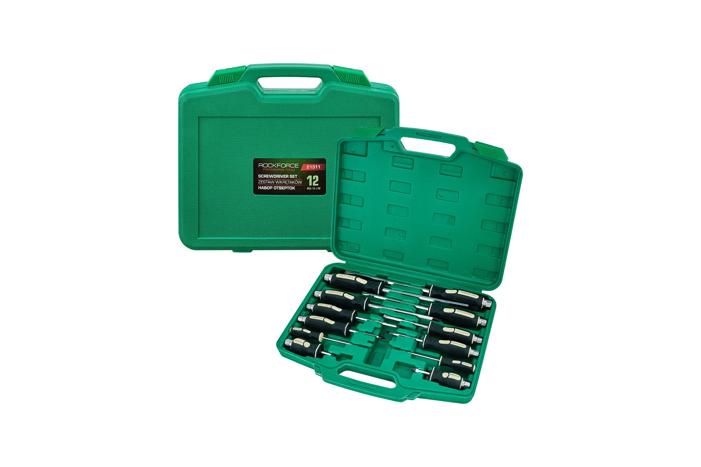 Отвертки ударные Rockforce набор 12 предметов RF-21311(65935)