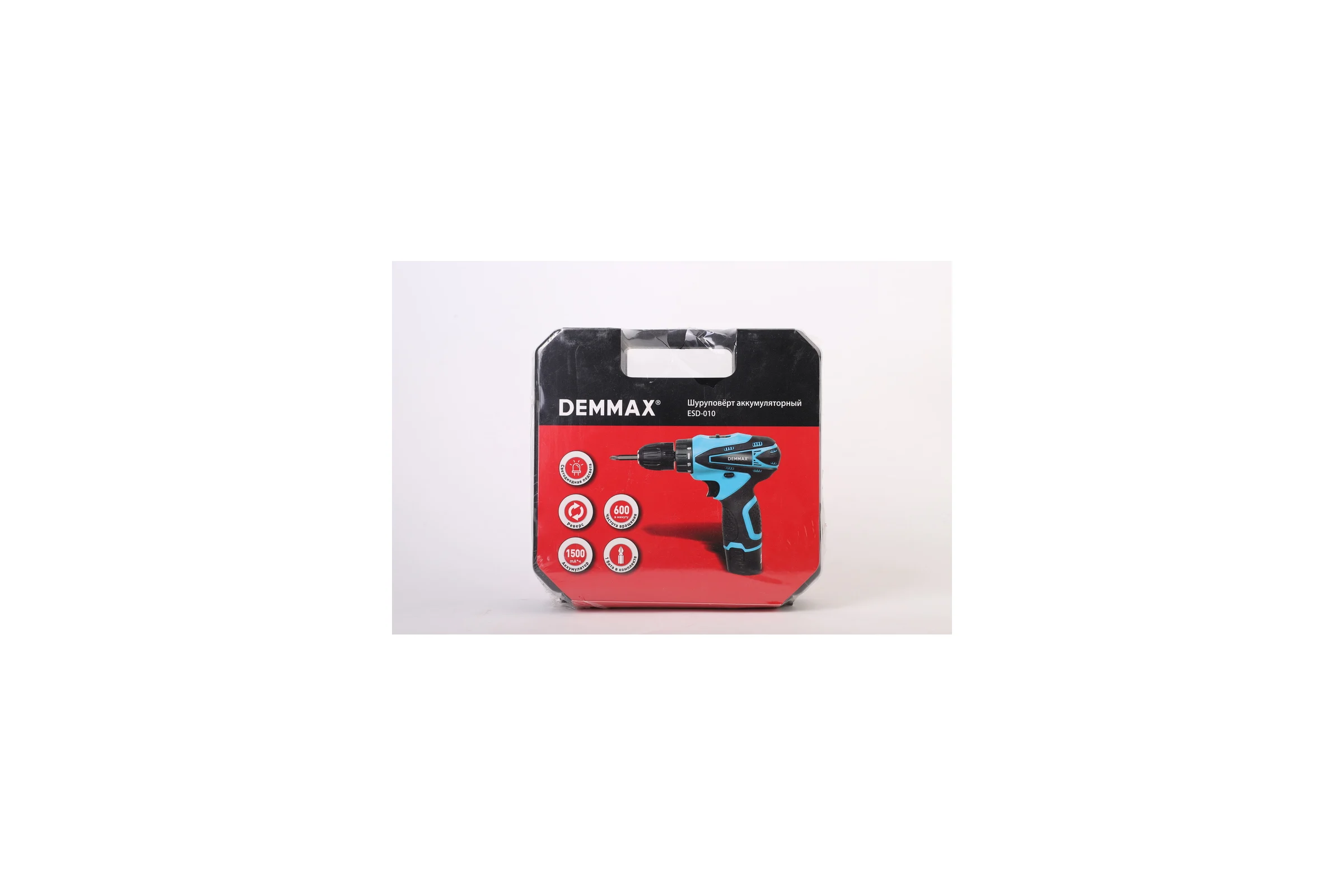Аккумуляторный шуруповерт-дрель DEMMAX ESD-010в боксе 15750