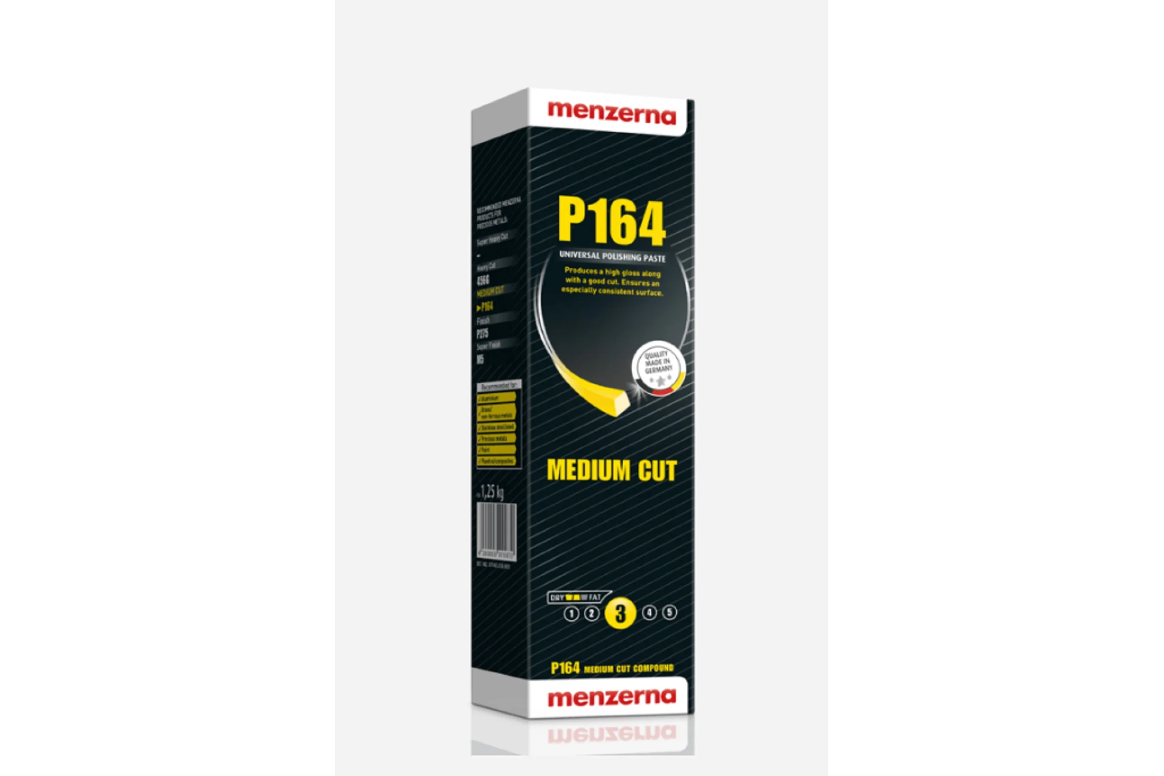 Паста полировальная твердая Menzerna Medium Cut P164 голубая 1,25кг, 07945.056.001