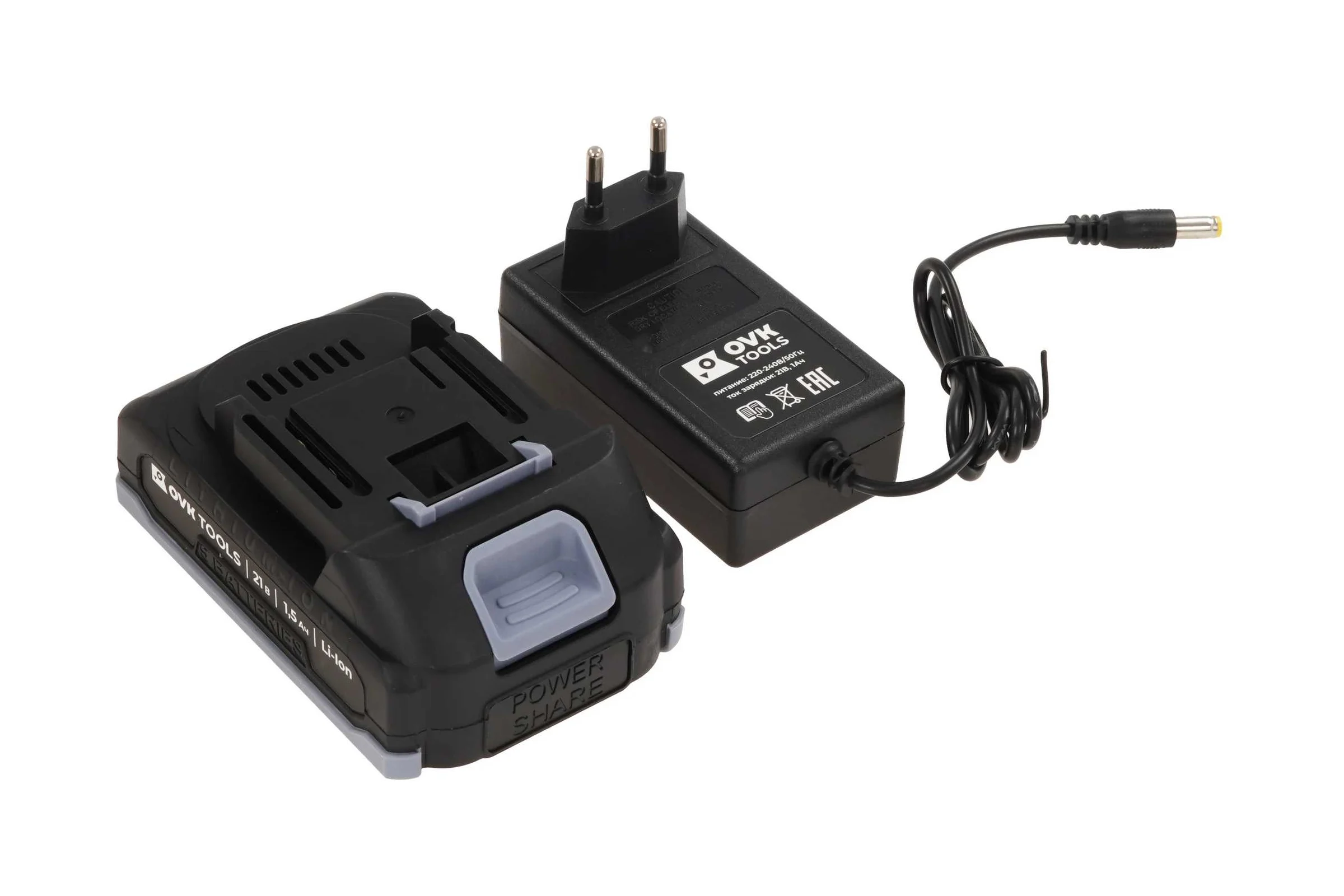 Аккумуляторная дрель-шуруповерт OVK TOOLS OTCS1AA-21V-1.5A