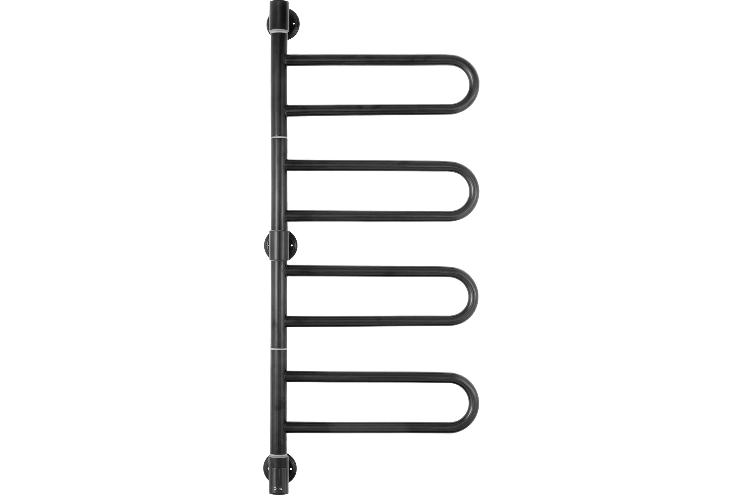 Полотенцесушитель ENERGY U chrome G4K RAL 9005 Чёрный матовый + ECO 2 Чёрный УТ-УТ-01226