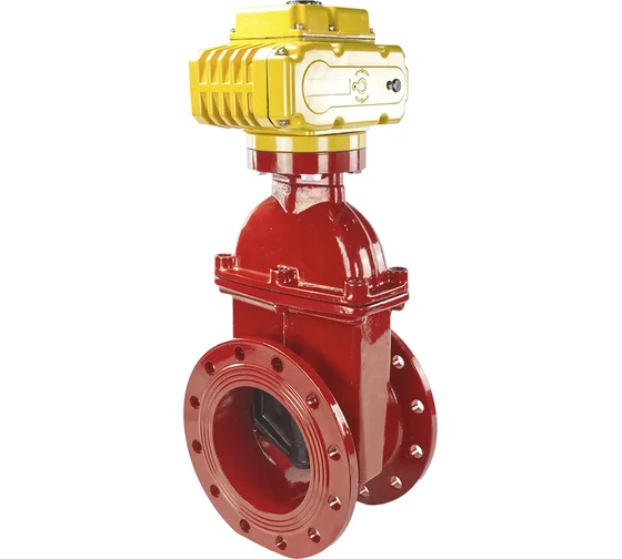 Задвижка DN.ru 30ч939р с обрезиненным клином GGG50-EPDM-F4-RED Ду200 Ру16 с электроприводом MT-200 220В D040-00745