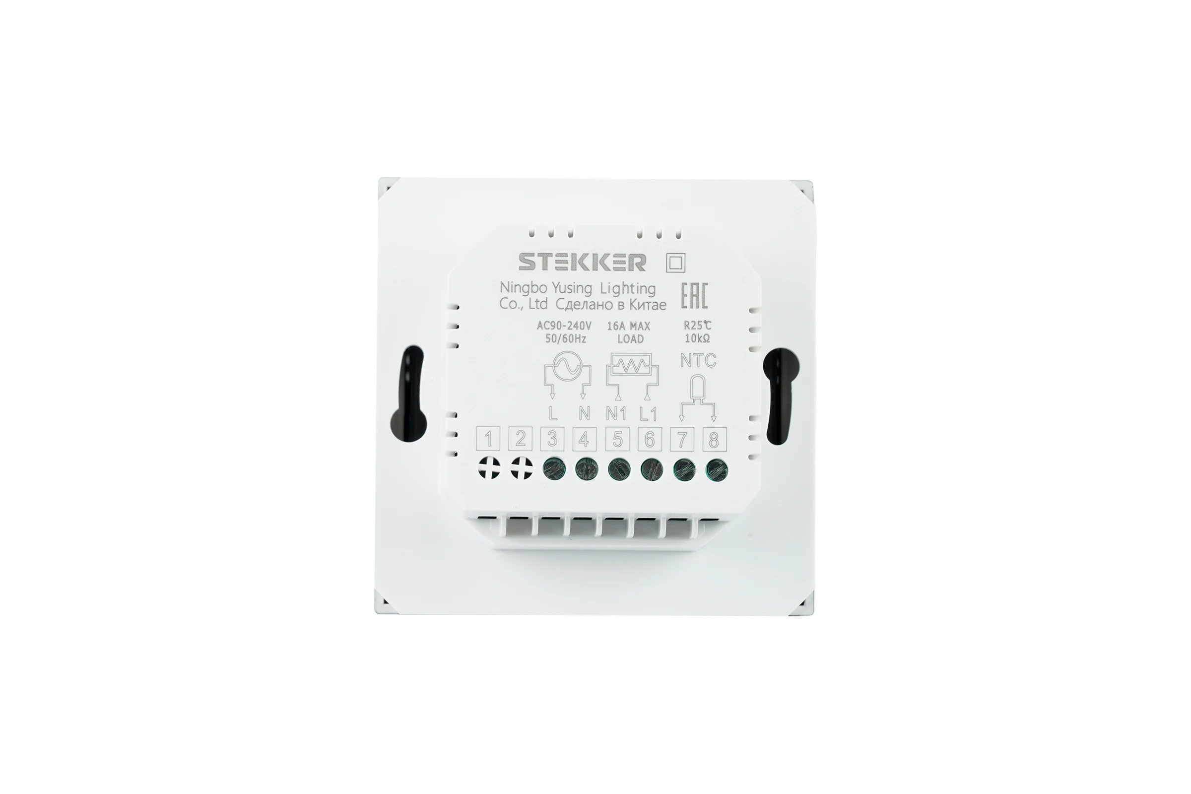 Терморегулятор STEKKER Wi-Fi (механизм), 250В, 3500Вт, серия Эмили, RSW00-5119-10, платиново-серый, soft touch, 50378