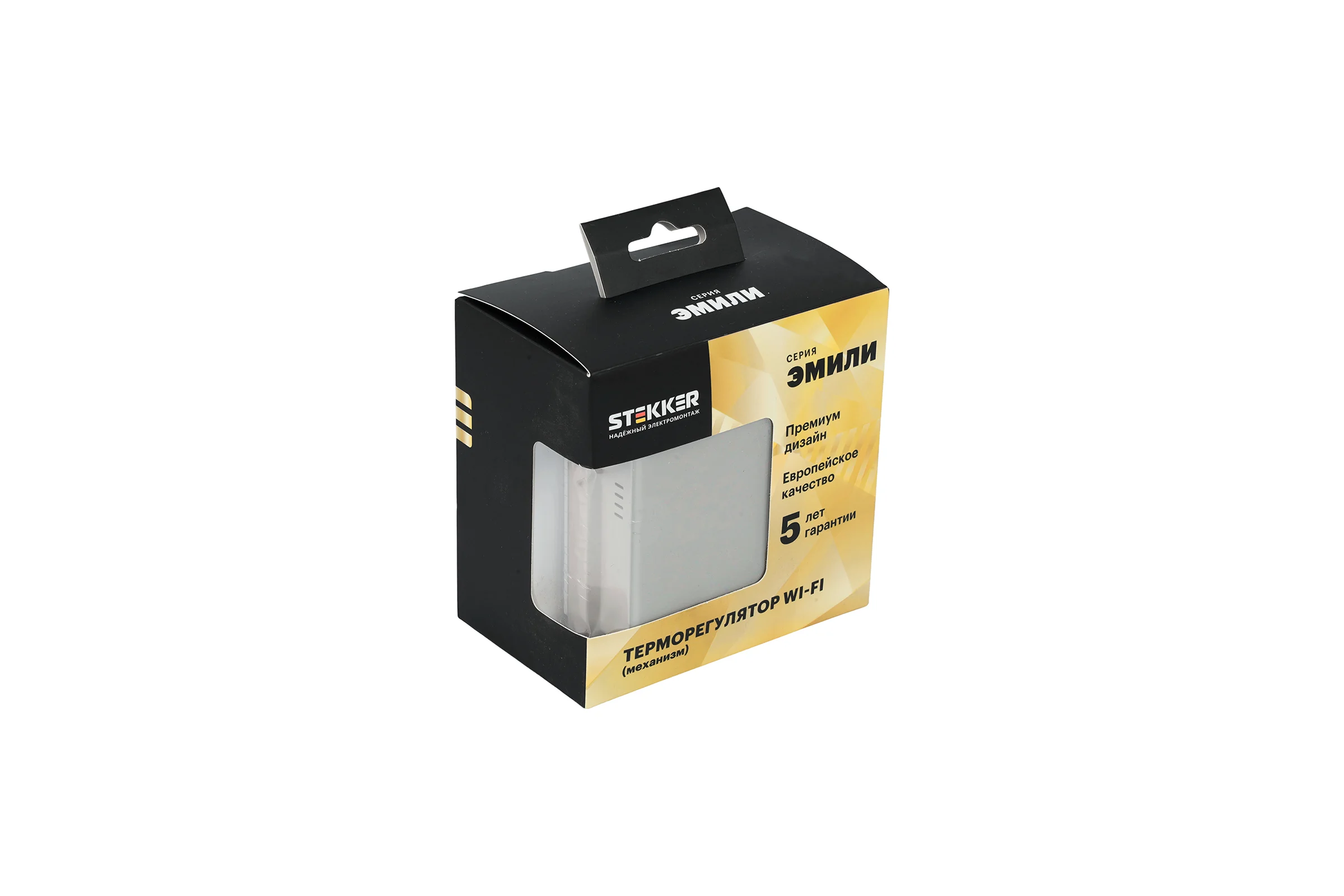 Терморегулятор STEKKER Wi-Fi (механизм), 250В, 3500Вт, серия Эмили, RSW00-5119-08, кашемир, soft touch, 50427