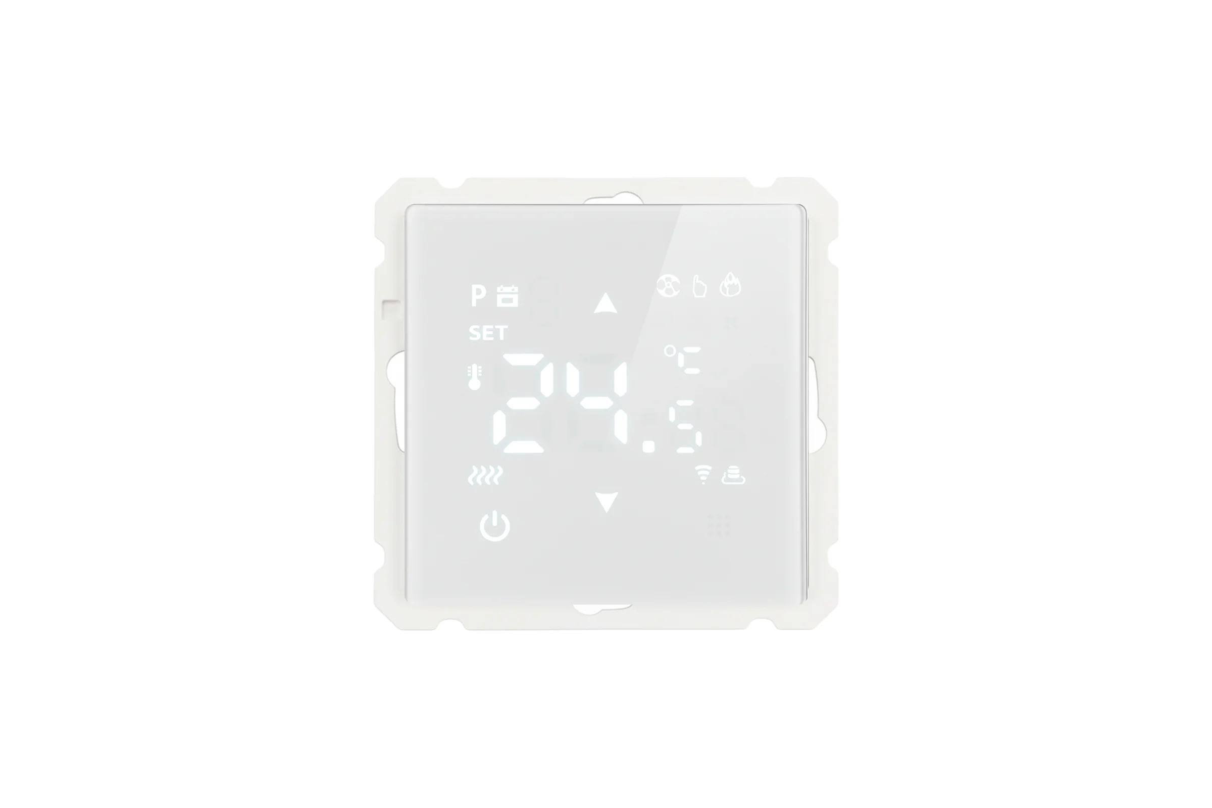 Терморегулятор STEKKER Wi-Fi (механизм), 250В, 3500Вт, серия Катрин, GLS00-7119-01, белый, 50374