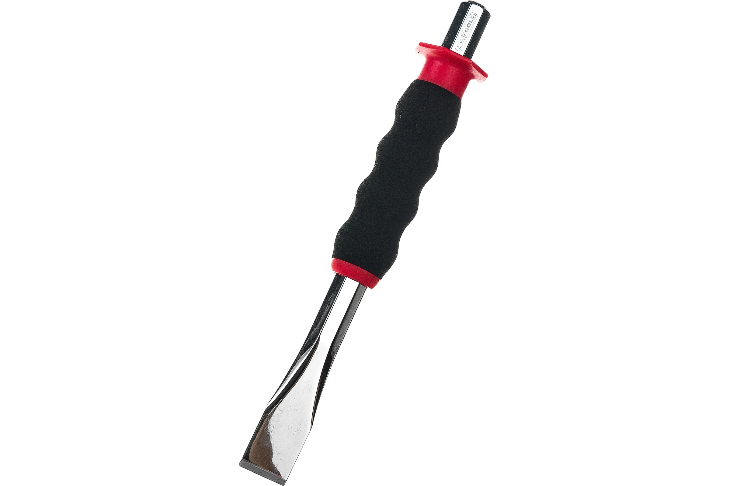 Зубило KS Tools плоское, 20x210 мм, с защитной рукояткой 156.0241