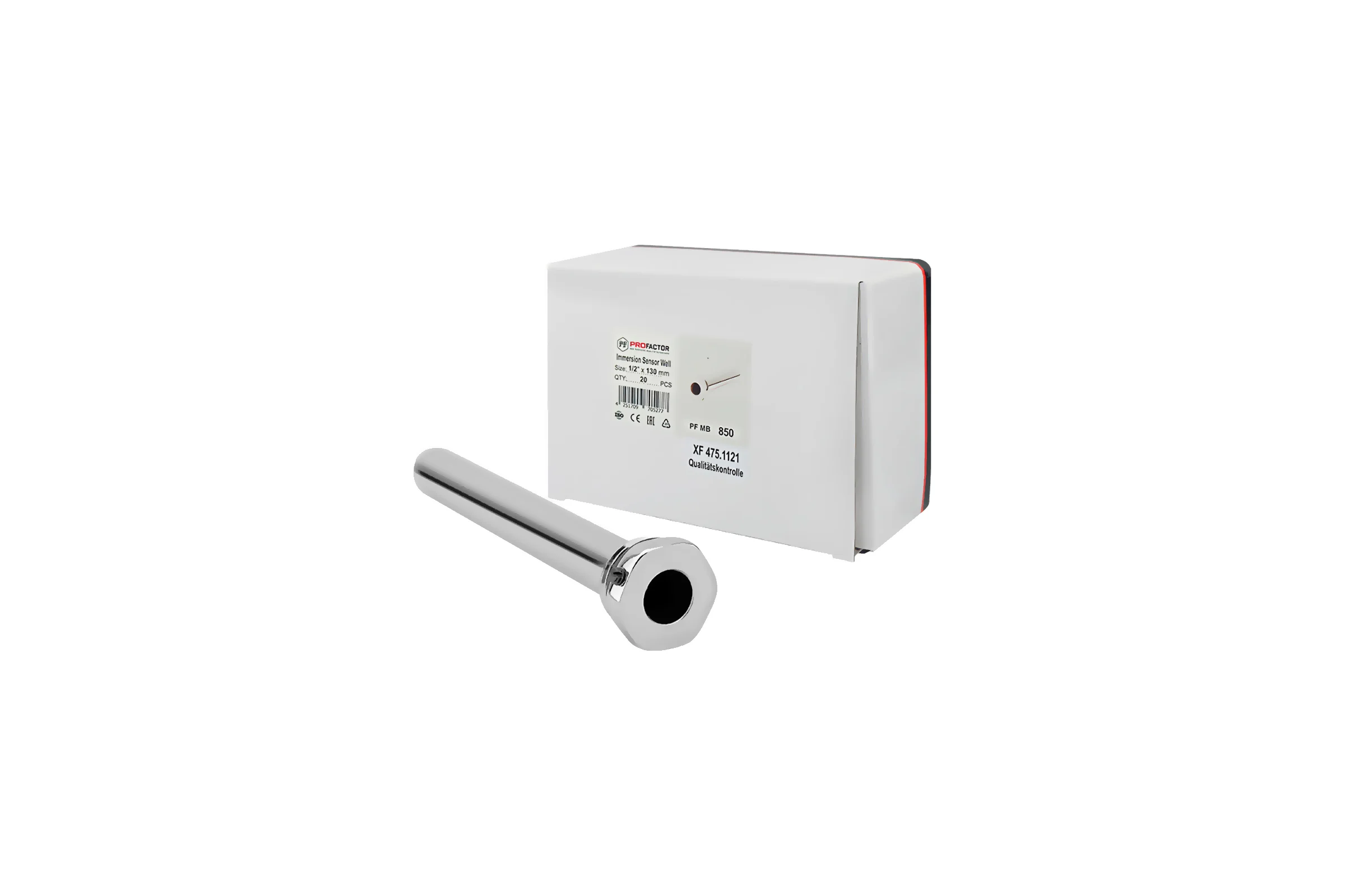 Гильза для погружного датчика температуры PROFACTOR 130мм х 1/2 PF MB 850