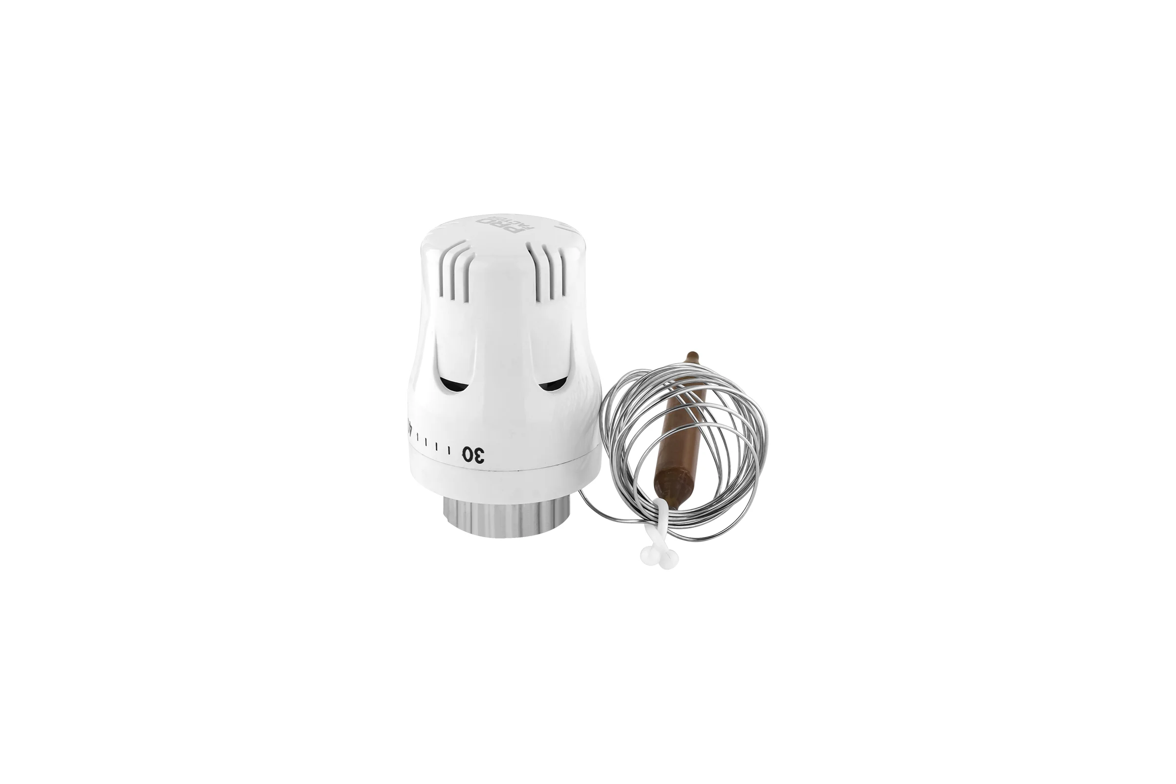 Термостатическая головка с погружным датчиком PROFACTOR 110мм 30–70C PF RVT 662
