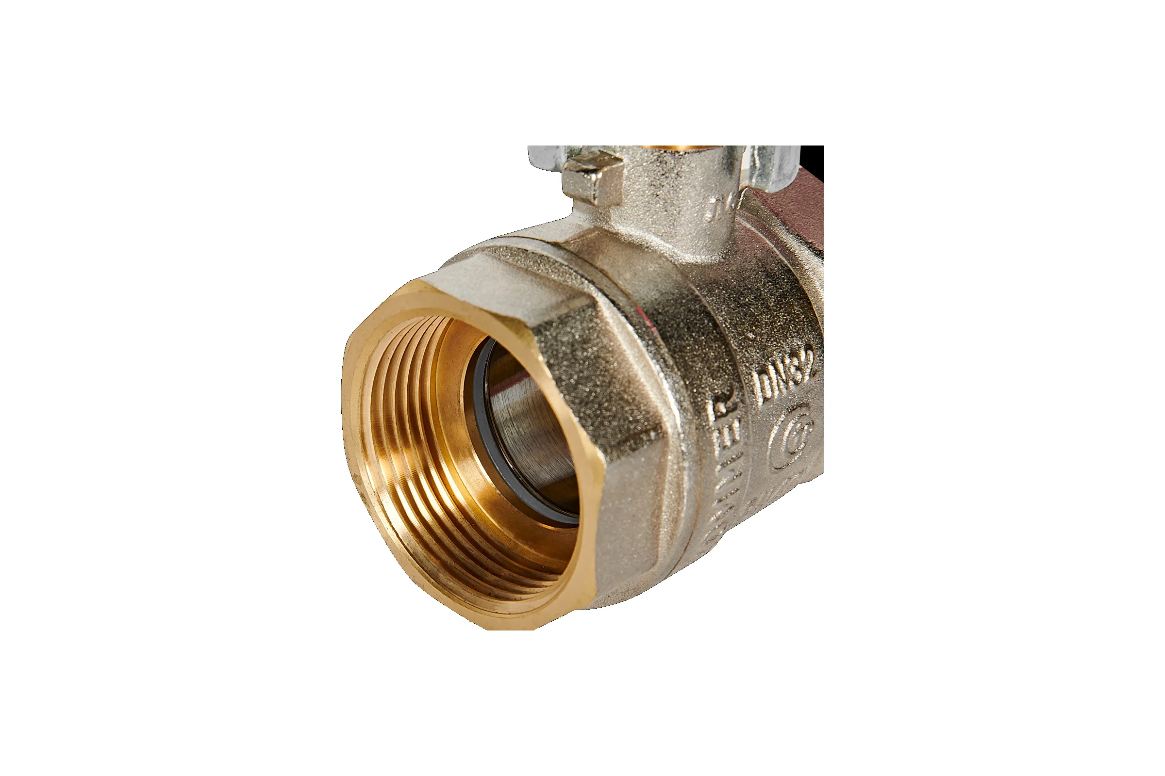 Кран шаровой неполнопроходной ROMMER RBV-0001-2110332 ВР/ВР, ручка рычаг 1 RG00938RJN7A06
