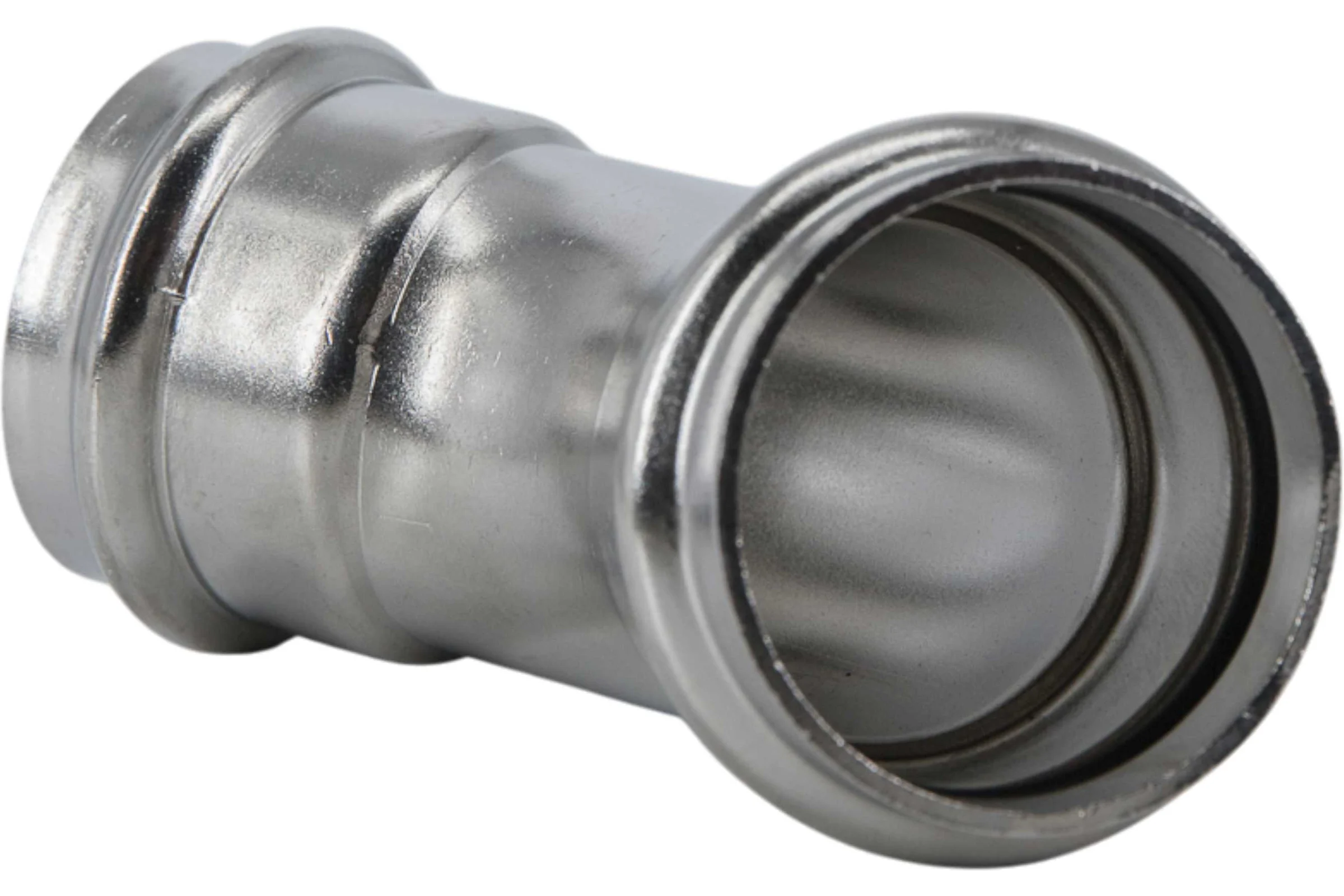 Пресс-отвод NEWKEY однораструбный 45 нержавеющий, AISI304 35mm, CF8, PN16 NK-FEPE45_35/4
