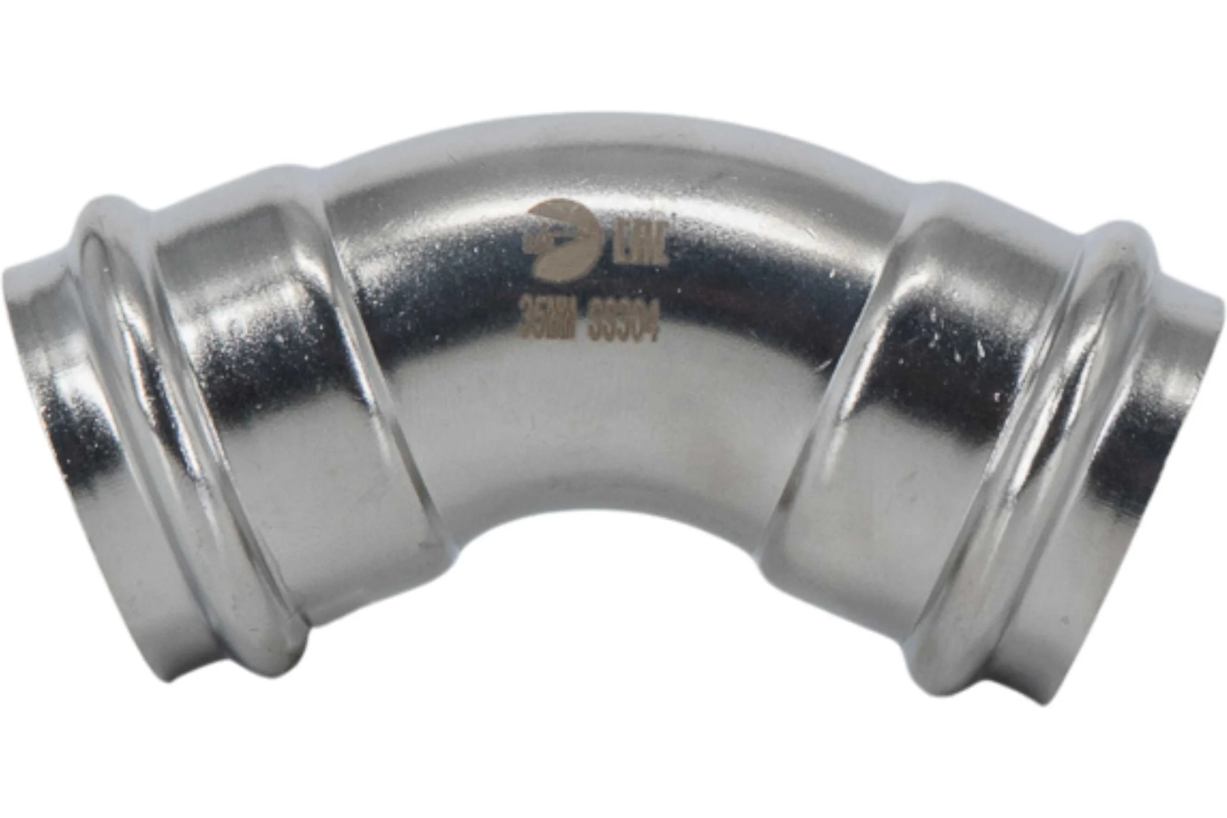 Пресс-отвод NEWKEY однораструбный 45 нержавеющий, AISI304 35mm, CF8, PN16 NK-FEPE45_35/4
