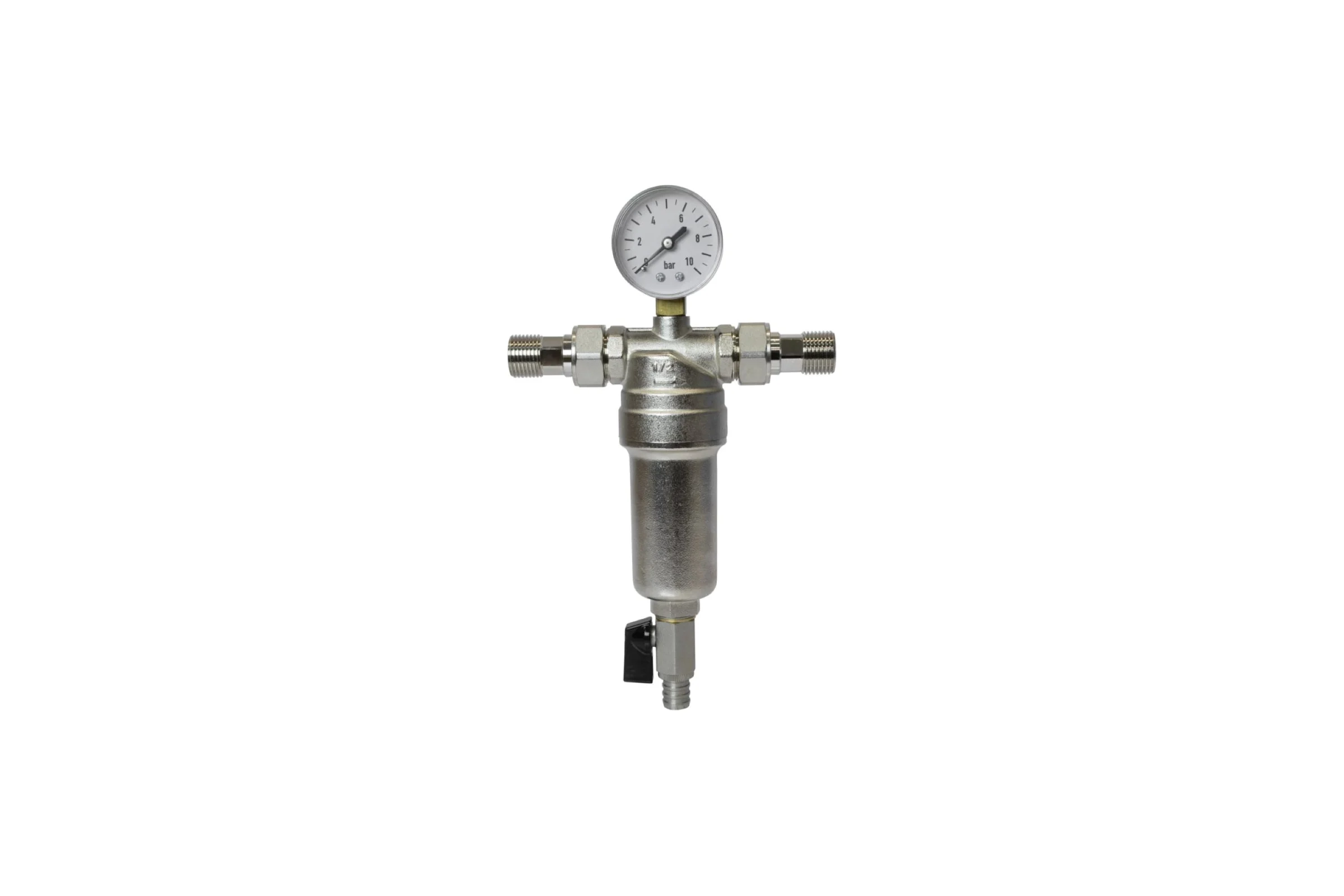 Фильтр самоочищающийся VRT 1/2'' нар/нар с манометром 556912
