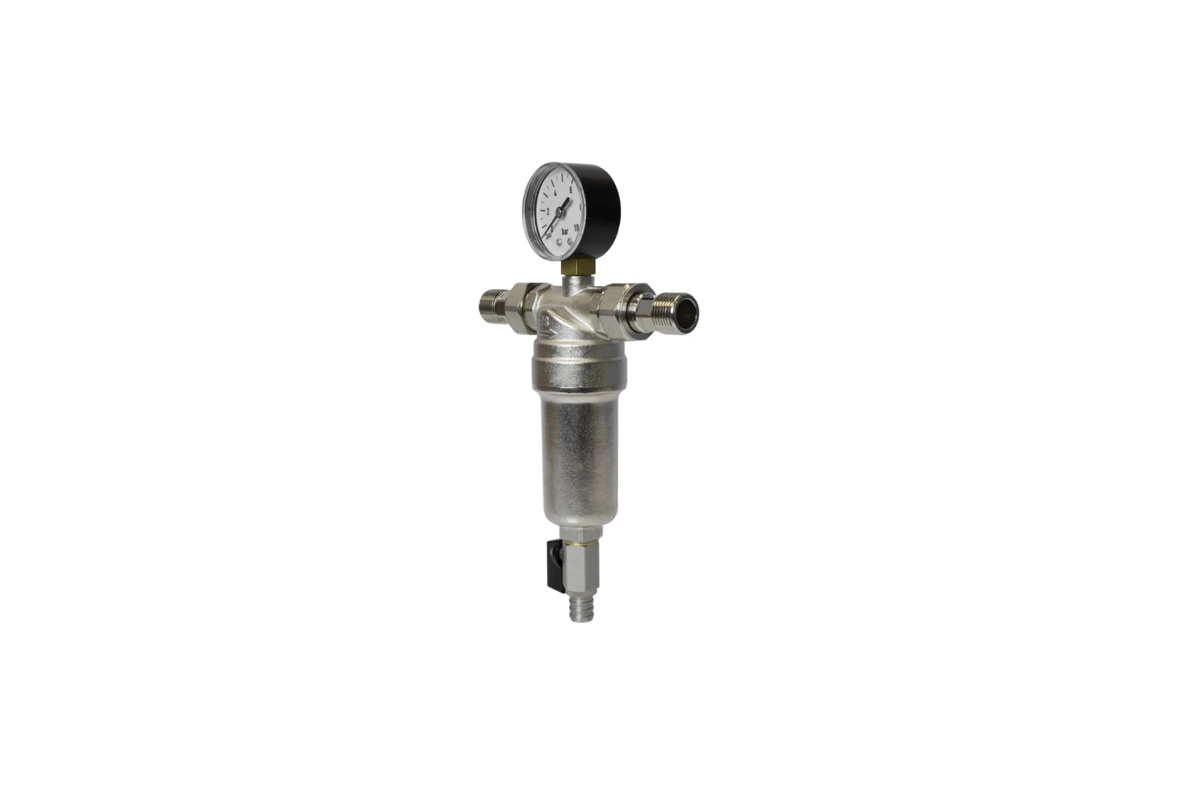 Фильтр самоочищающийся VRT 1/2'' нар/нар с манометром 556912