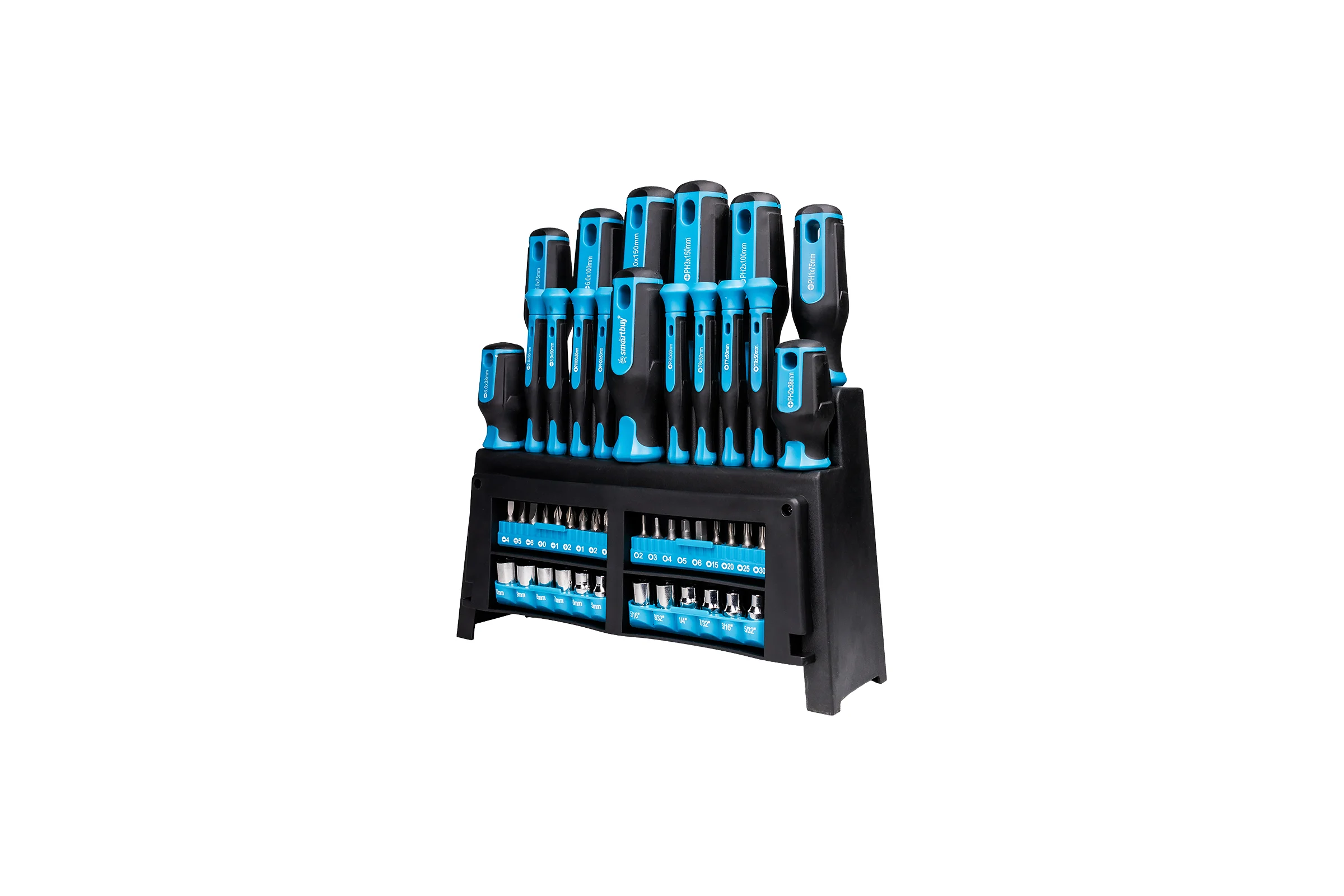 Набор отверток Smartbuy Tools 48 шт, на подставке-подвесе, CR-V сталь SBT-SCN-48P1
