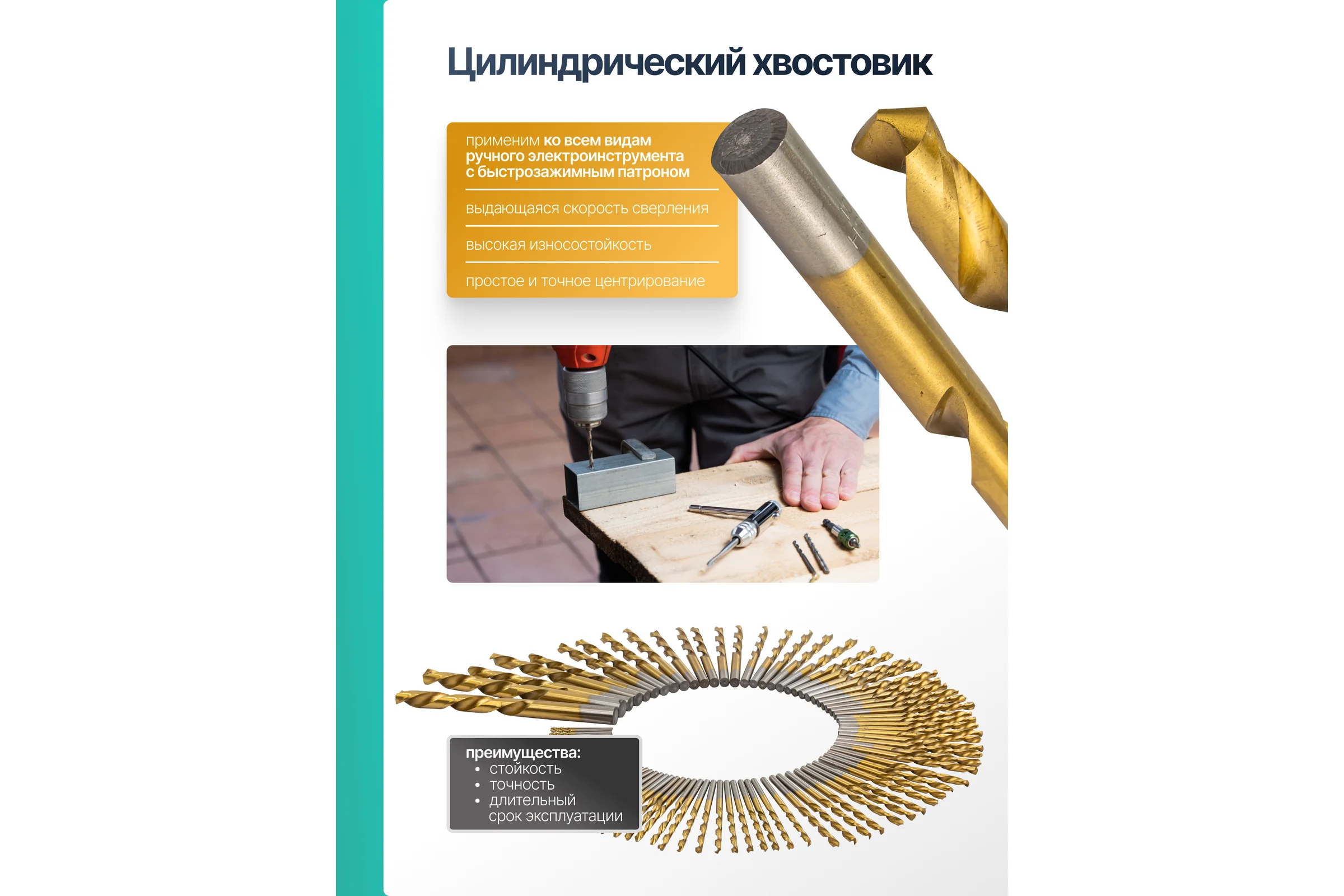 Сверла по металлу iLOFORCE набор 99 предметов (для работы с мягкими металлами) IF-924U98(62858)
