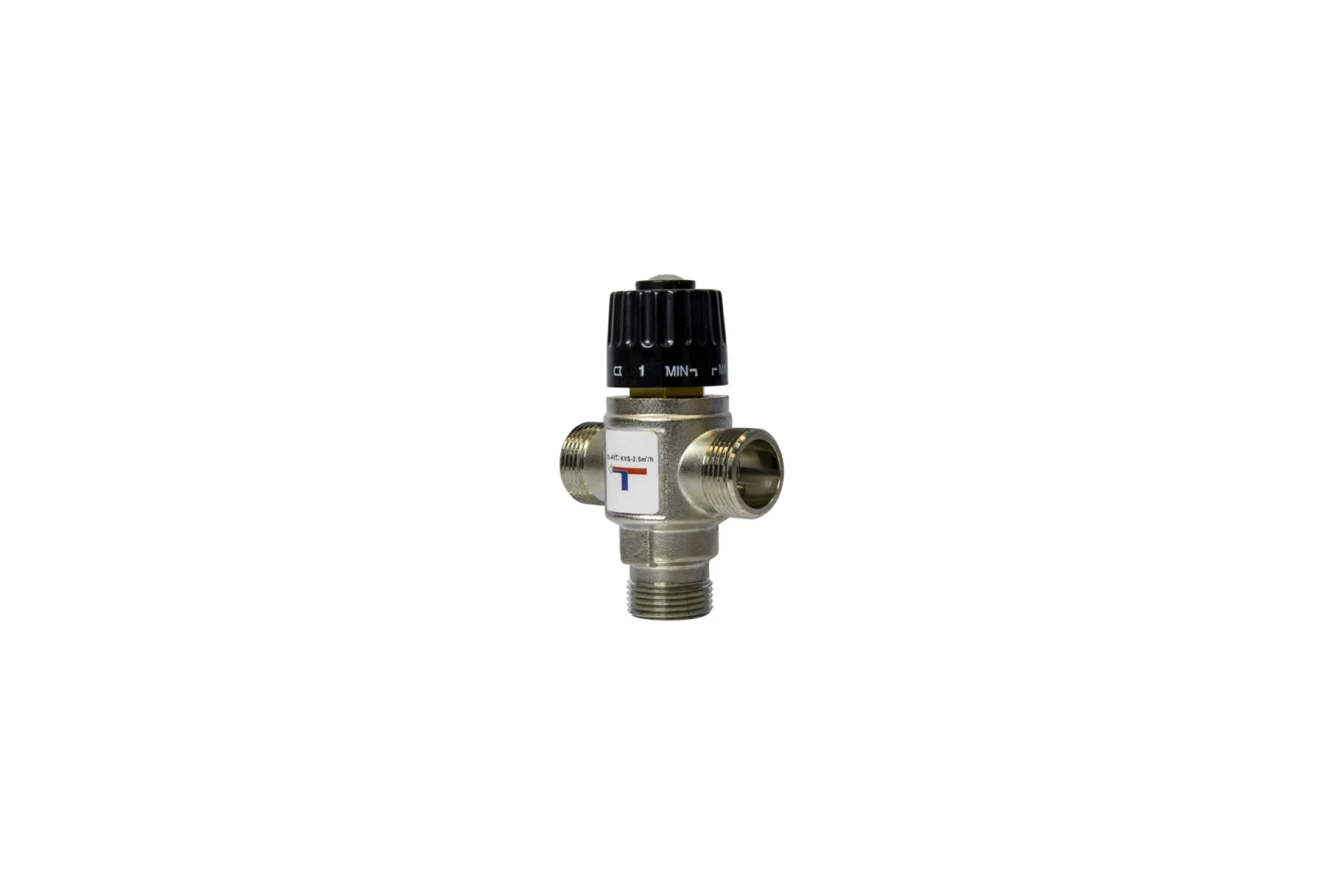Клапан термосмесительный VRT 3/4'' нар/нар/нар боковое смешение 35-60 град 556916