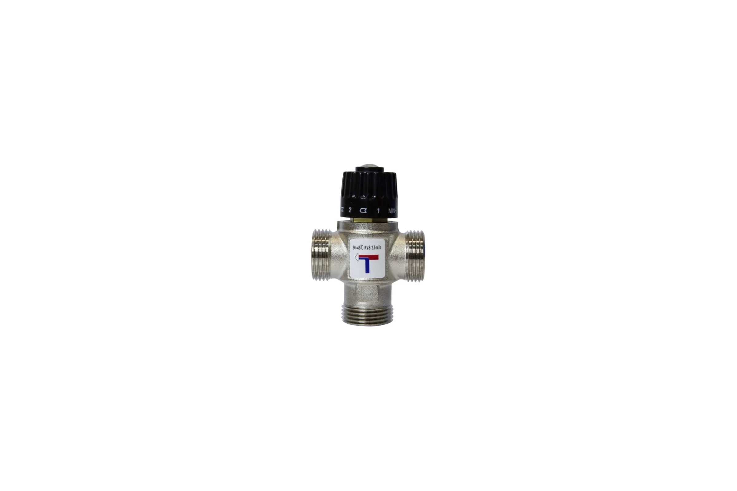Клапан термосмесительный VRT 3/4'' нар/нар/нар боковое смешение 20-45 град 556915