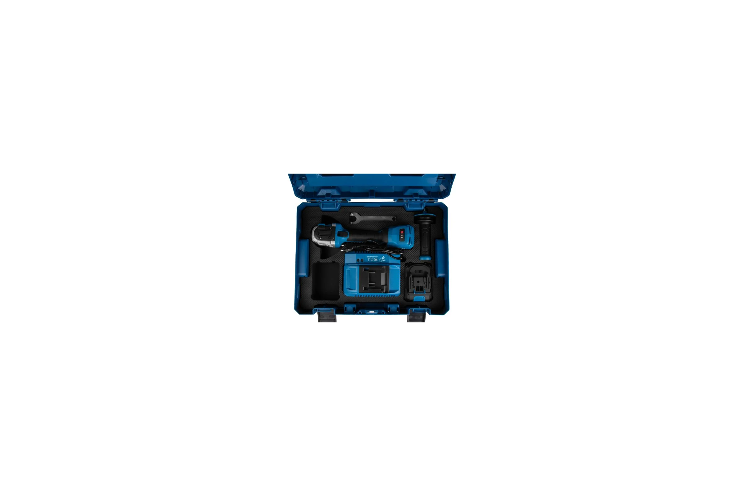 Аккуммуляторная углошлифмашина BULL CSG 1812-1 SR Xcase XLTpro 1x4 Ач БЕСЩЕТ, 125 мм, рег. об., 10 000 об/мин 1333997 ЦЗ-0841839086