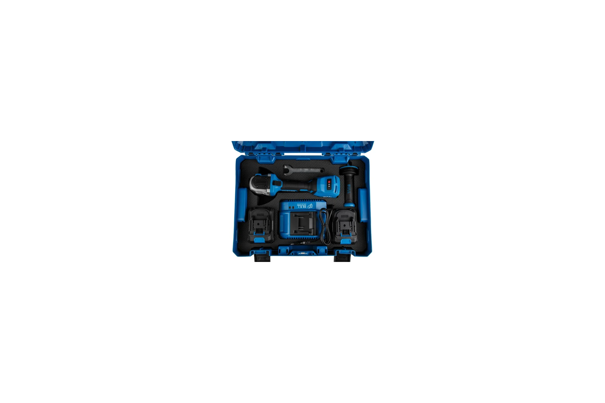 Аккуммуляторная углошлифмашина BULL CSG 1812-1 SR Xcase XLTpro 2x6 Ач БЕСЩЕТ, 125 мм, рег. об., 10 000 об/мин 1333998 ЦЗ-1193769920