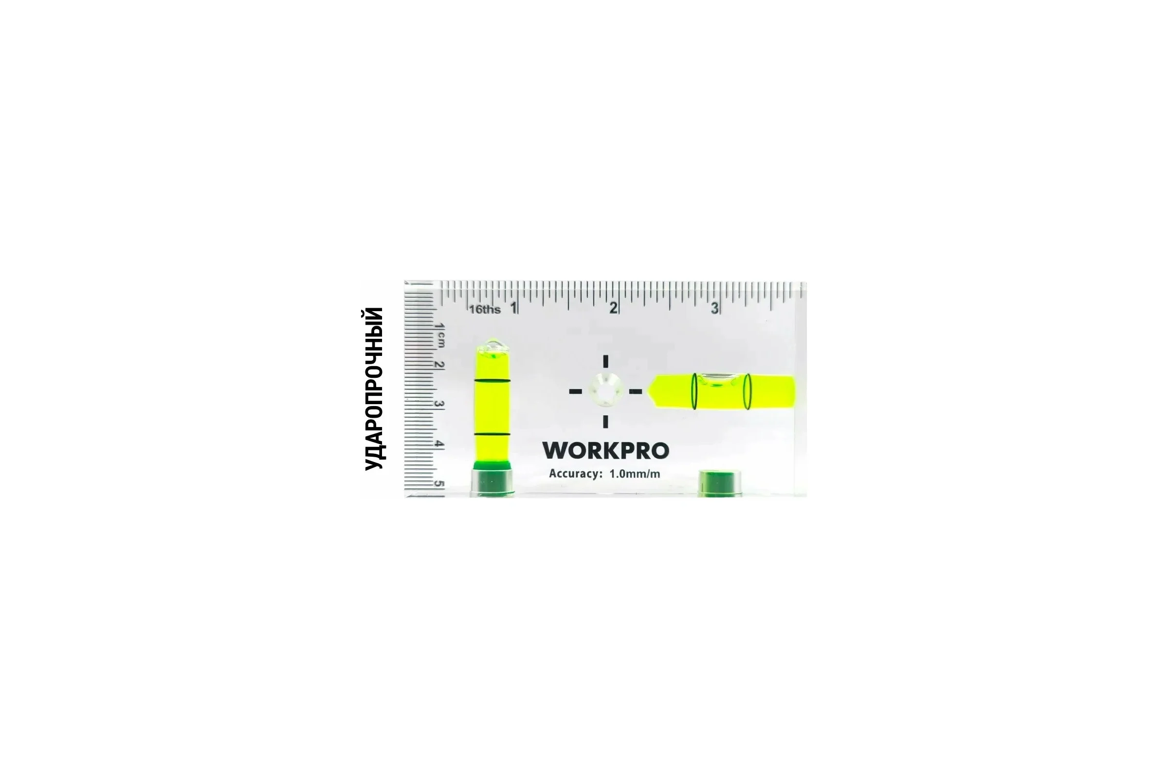 Уровень карманный WORKPRO PRO 95_51мм (акрил, магнитный, 2 глаза) WP262069