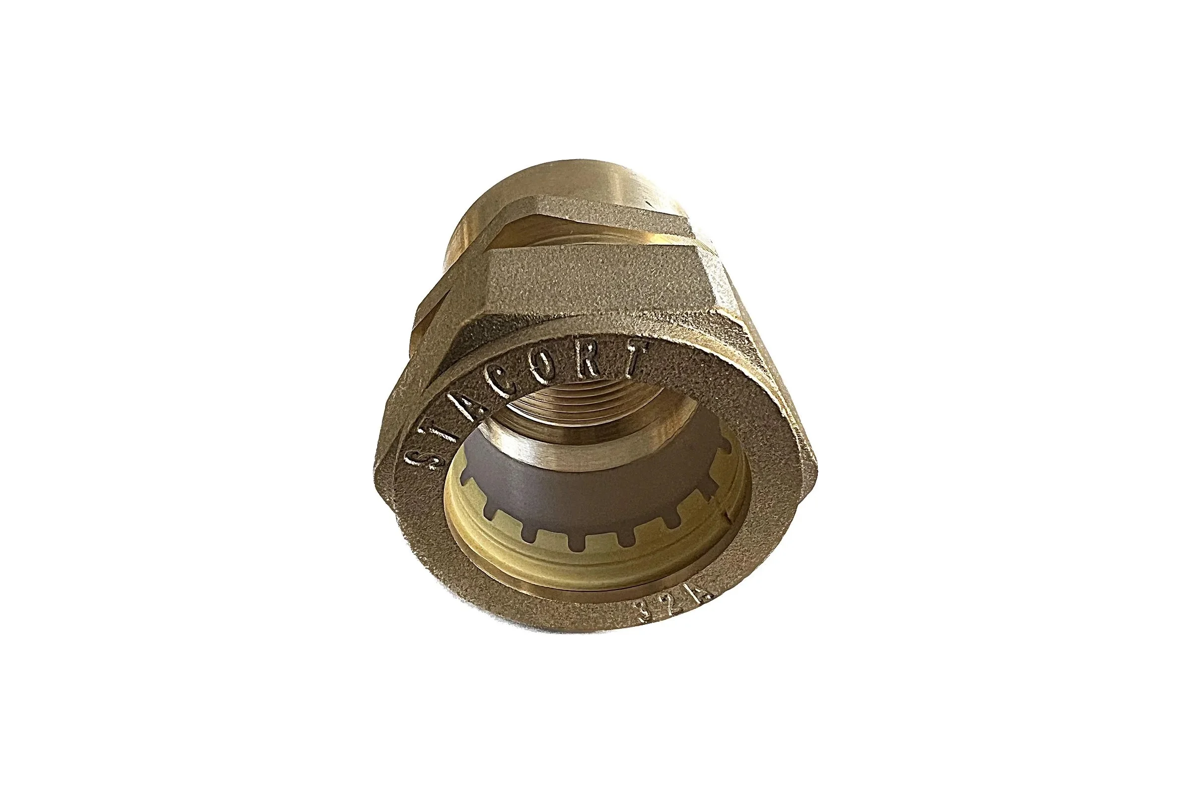 Муфта STACORT SF32x1 1/4'' внутренняя резьба (мама) для гофрированной трубы 32А из нержавеющей стали, арт. SF32-1-14MR