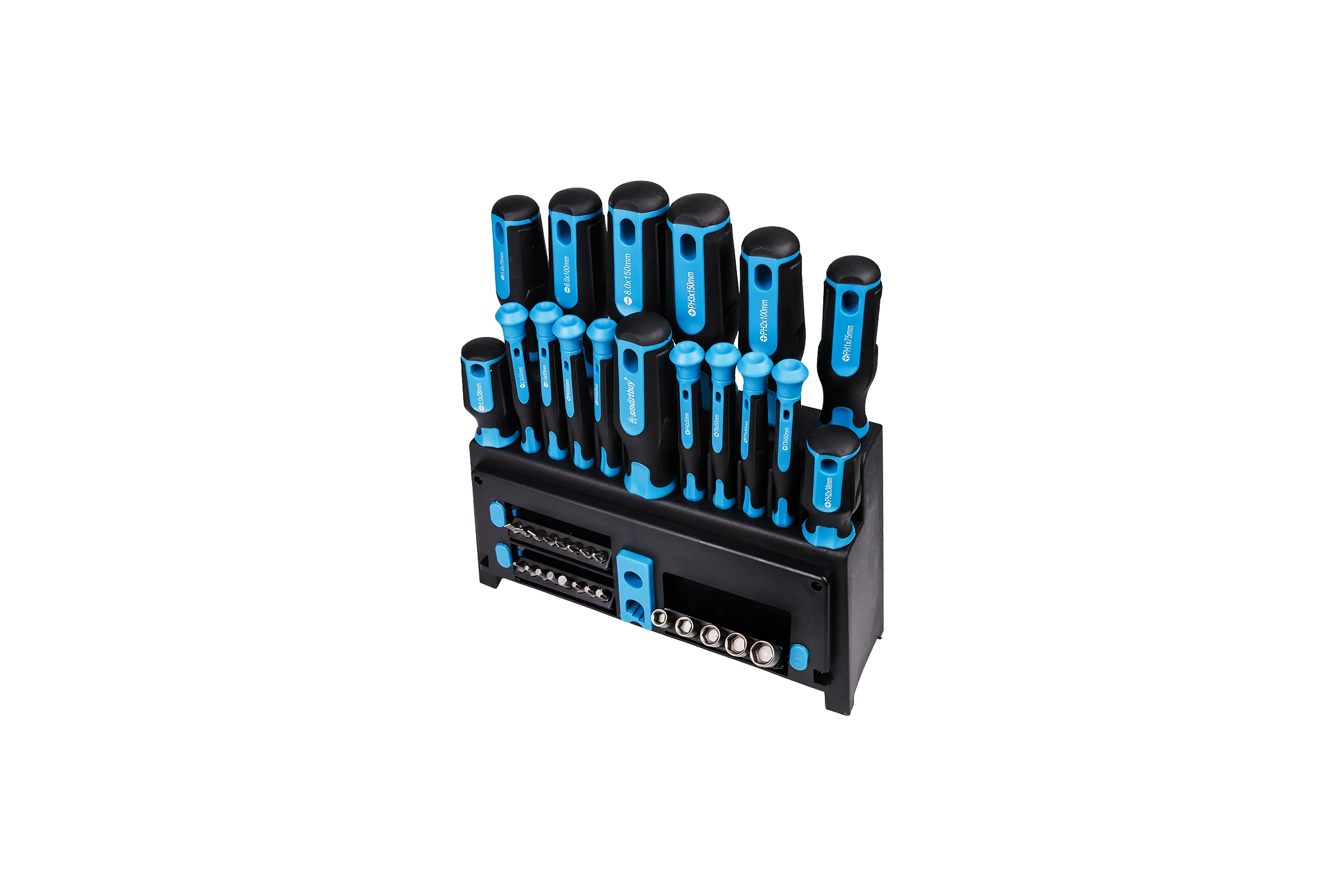 Набор отверток SMARTBUY 39 шт, на подставке-подвесе, CR-V сталь, Tools SBT-SCN-39P1