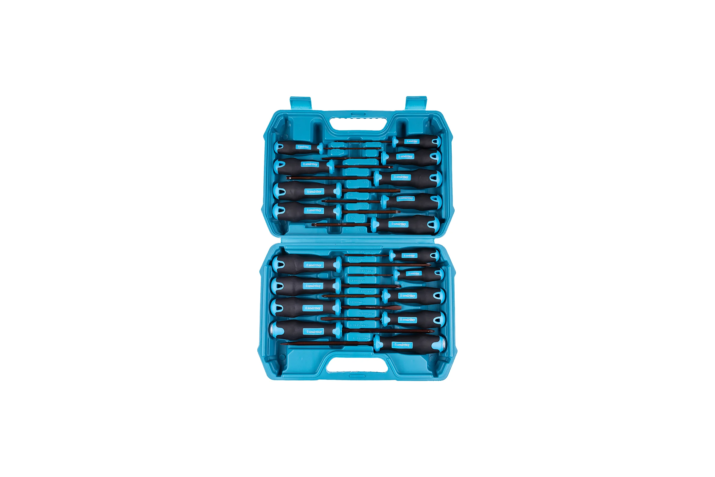 Набор отверток SMARTBUY 18 штук, PH, SL, HEX, TORX, сталь S2, кейс, Tools SBT-SCN-18P3