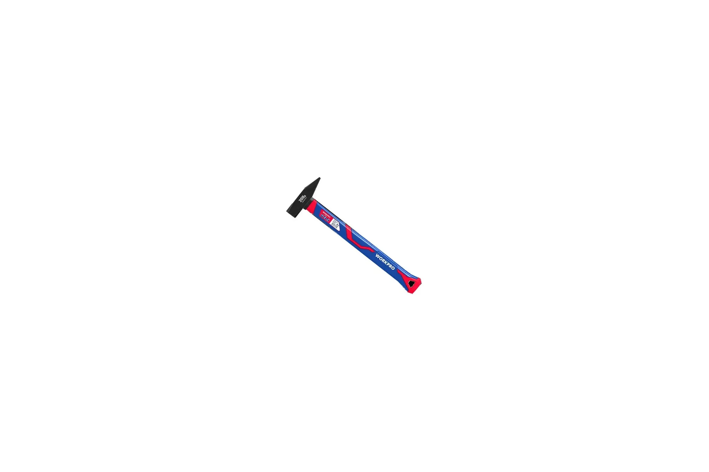 Молоток слесарный Workpro PRO 200г, фибергласовая рукоятка WP241021