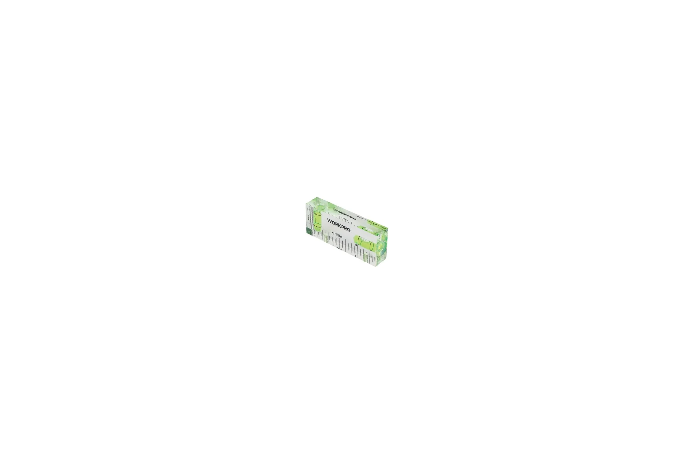 Уровень карманный Workpro PRO 75х30мм, акрил, магнитный, 2 глаза WP262068