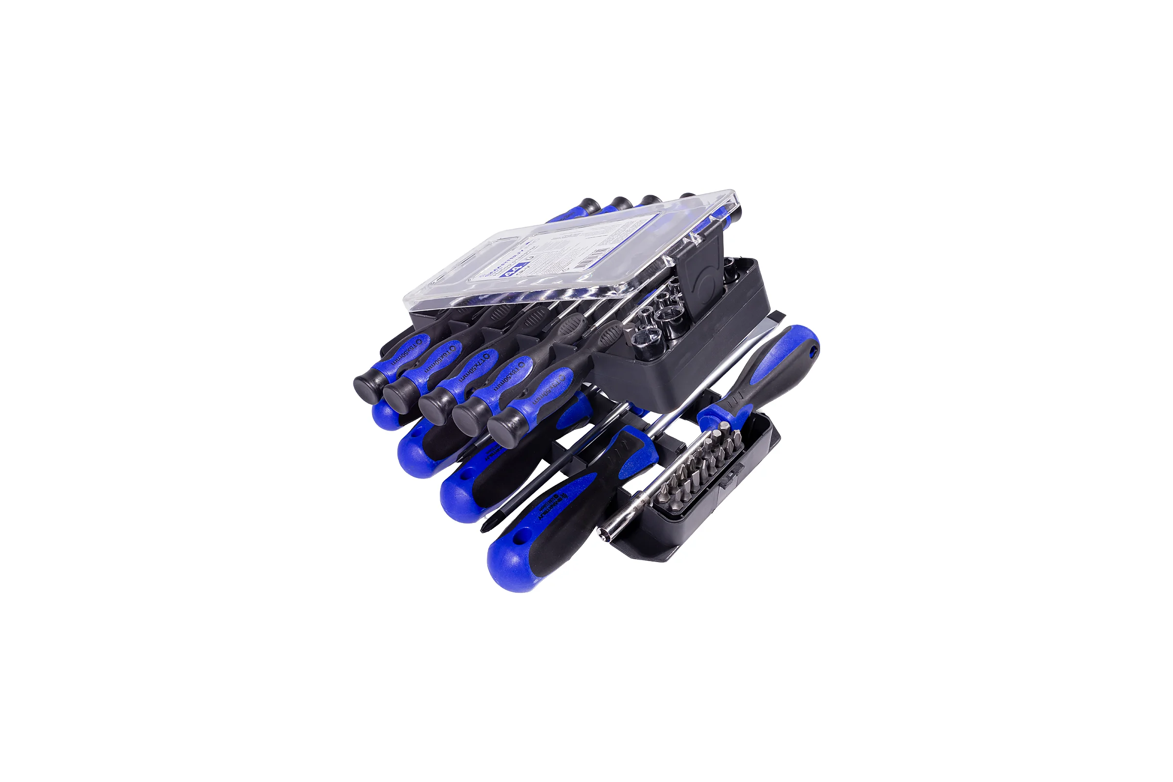 Отвертки в наборе SMARTBUY 44 предмета, головки, TORX, SL, PH, СR-V сталь PRO TOOLS SBT-PRO-SCN-44