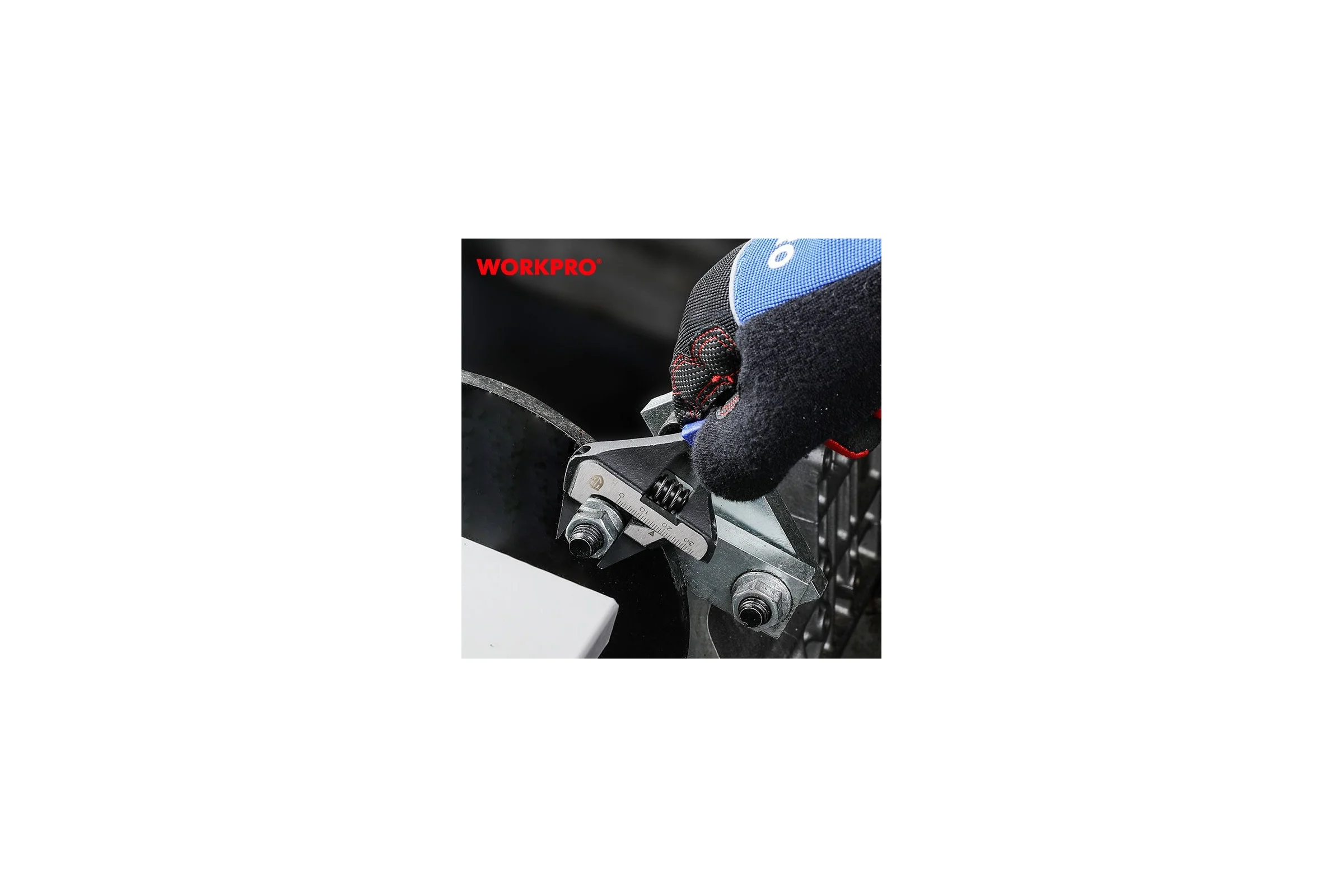 Ключ разводной Workpro PRO CR-V, 165мм, с тонкими губками WP272081