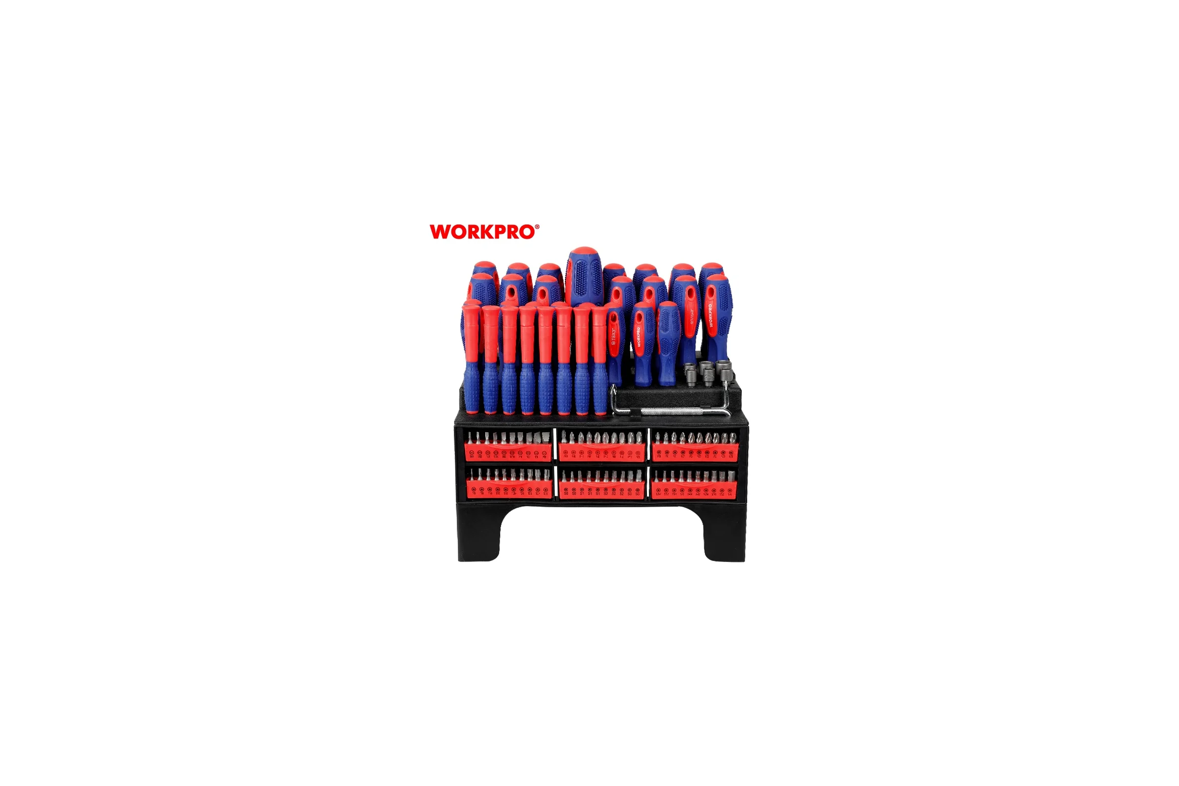 Набор отверток WORKPRO PRO CR-V 100шт WP200560
