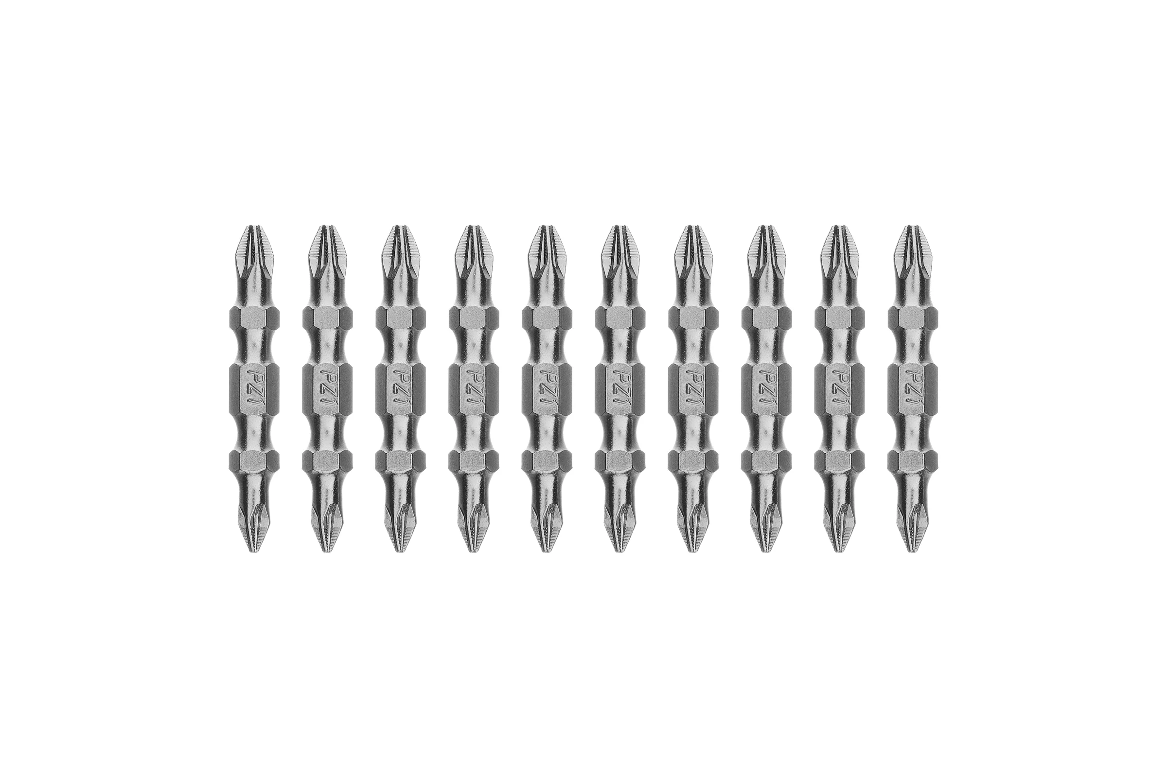 Бита двухсторонняя GROSS PZ2-PZ1, 45мм, сталь S2, 10шт 112010