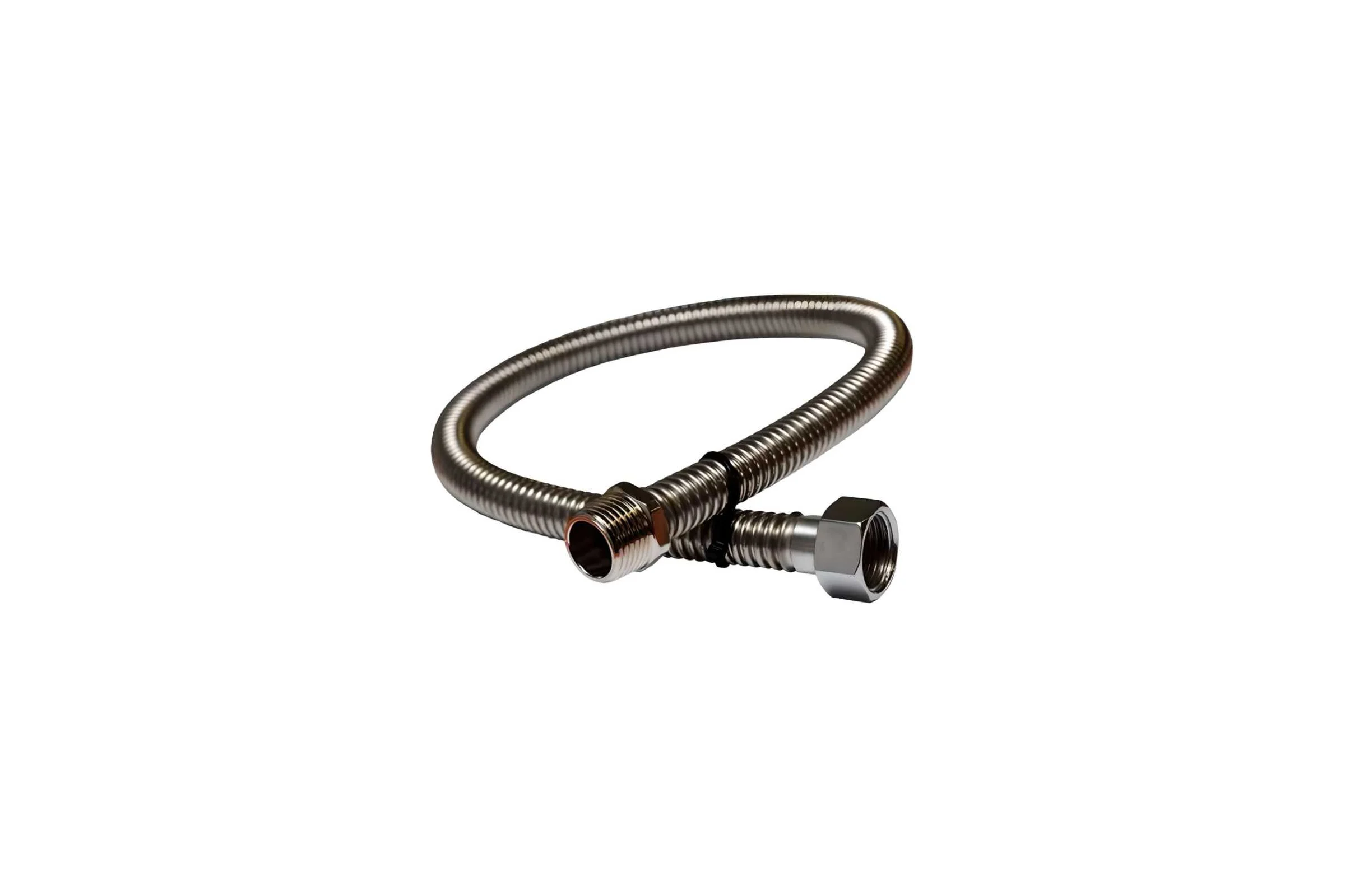 Газовая подводка сильфонная ViEiR 1/2", 200 см, гайка–штуцер, из нержавеющей стали AISI 304, по ГОСТ Р 56871-2016 для газового оборудования MQAW200